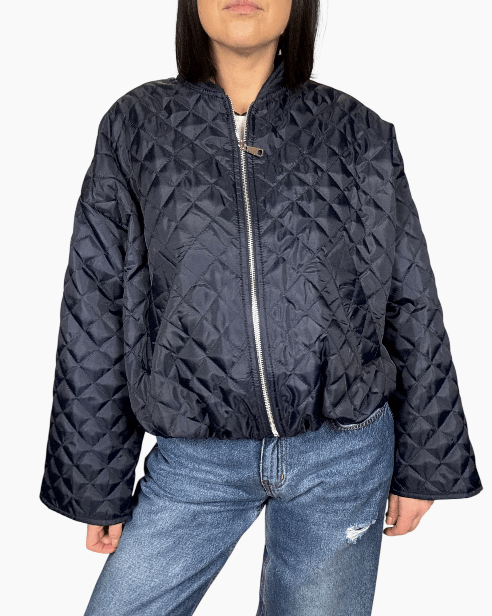 GIUBBINO TRAPUNTATO CORTO SUSY MIX - XE BLU ABBIGLIAMENTO