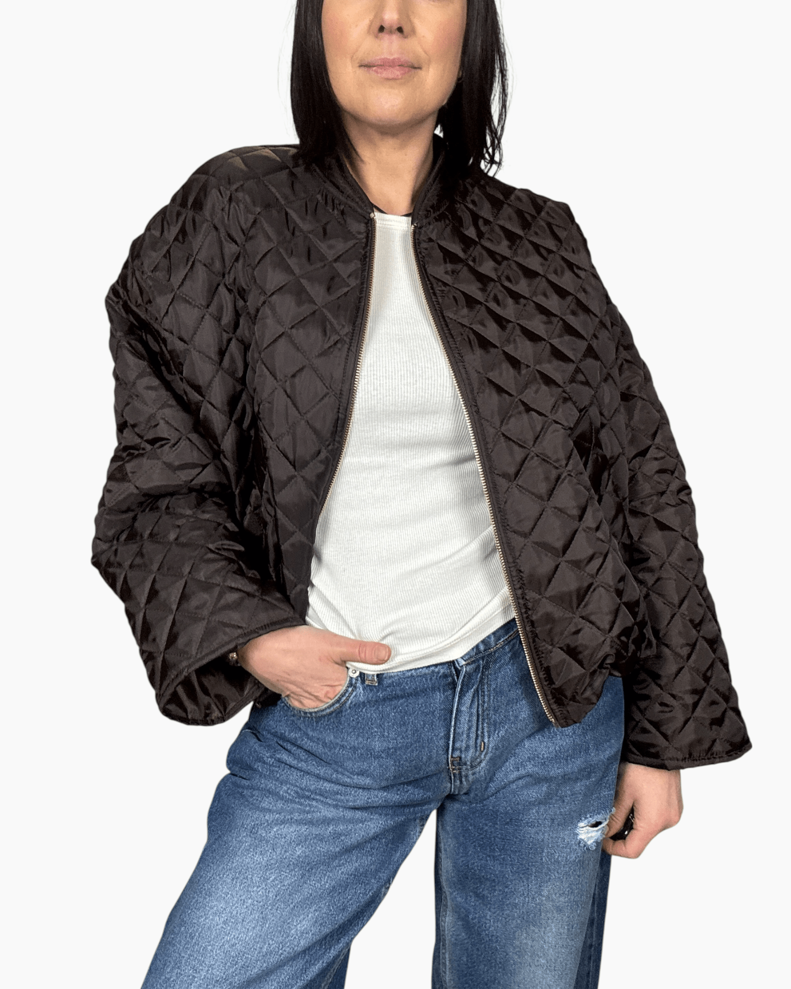 GIUBBINO TRAPUNTATO CORTO SUSY MIX - XE BLU ABBIGLIAMENTO