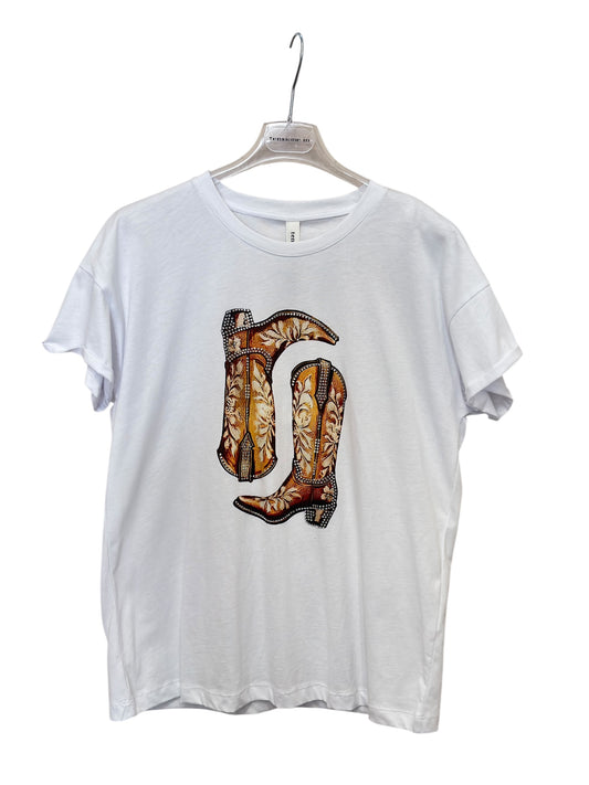 T-SHIRT STIVALE TENSIONE IN