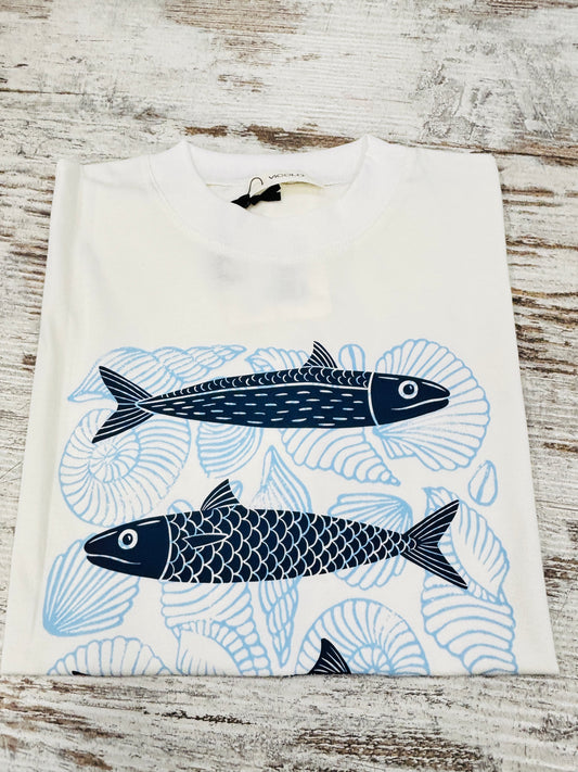 T-SHIRT SARDINE ORIZZONTALI VICOLO