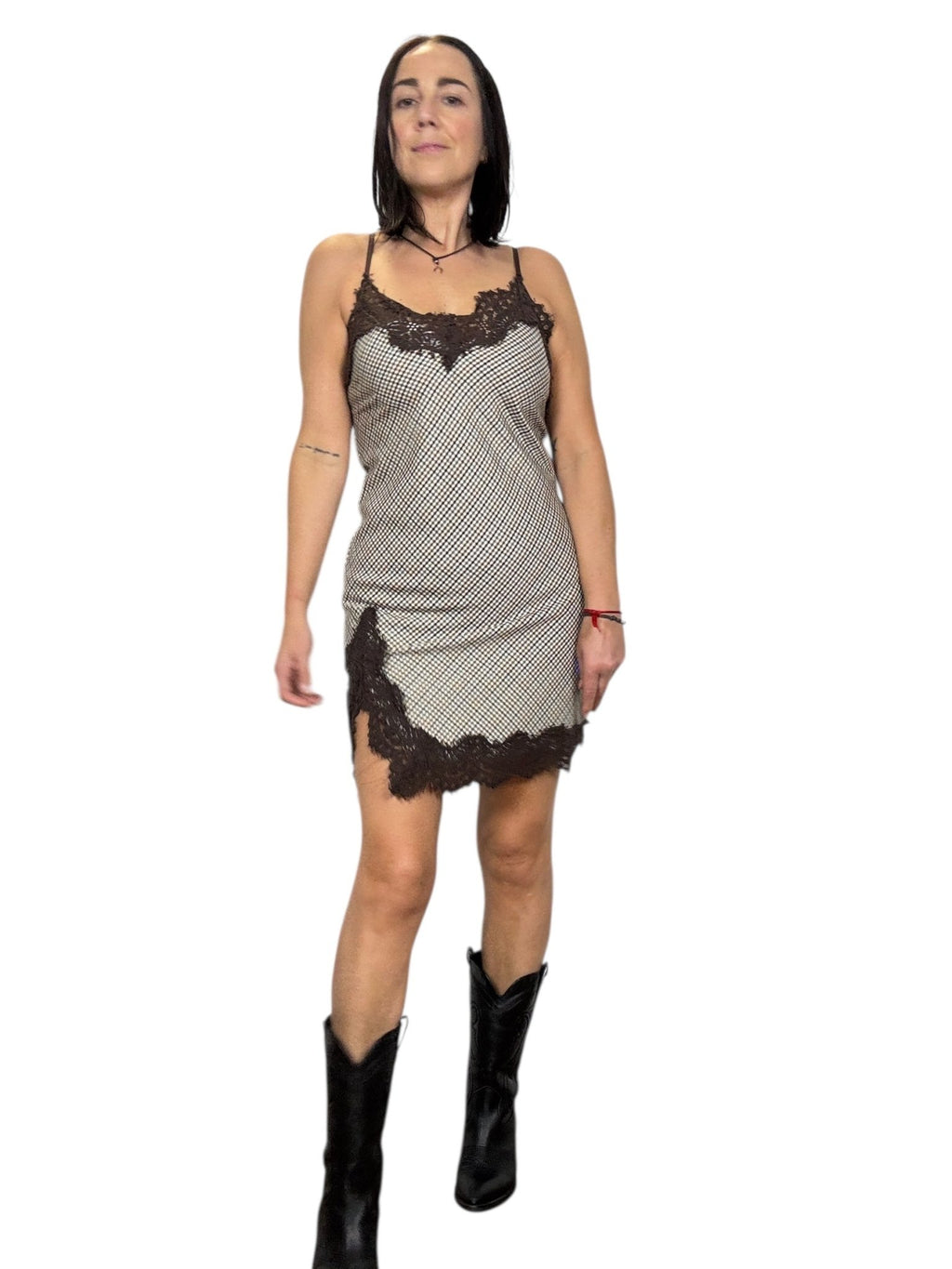 ABITO A SOTTOVESTE CHECK HAVEONE - XE BLU ABBIGLIAMENTO