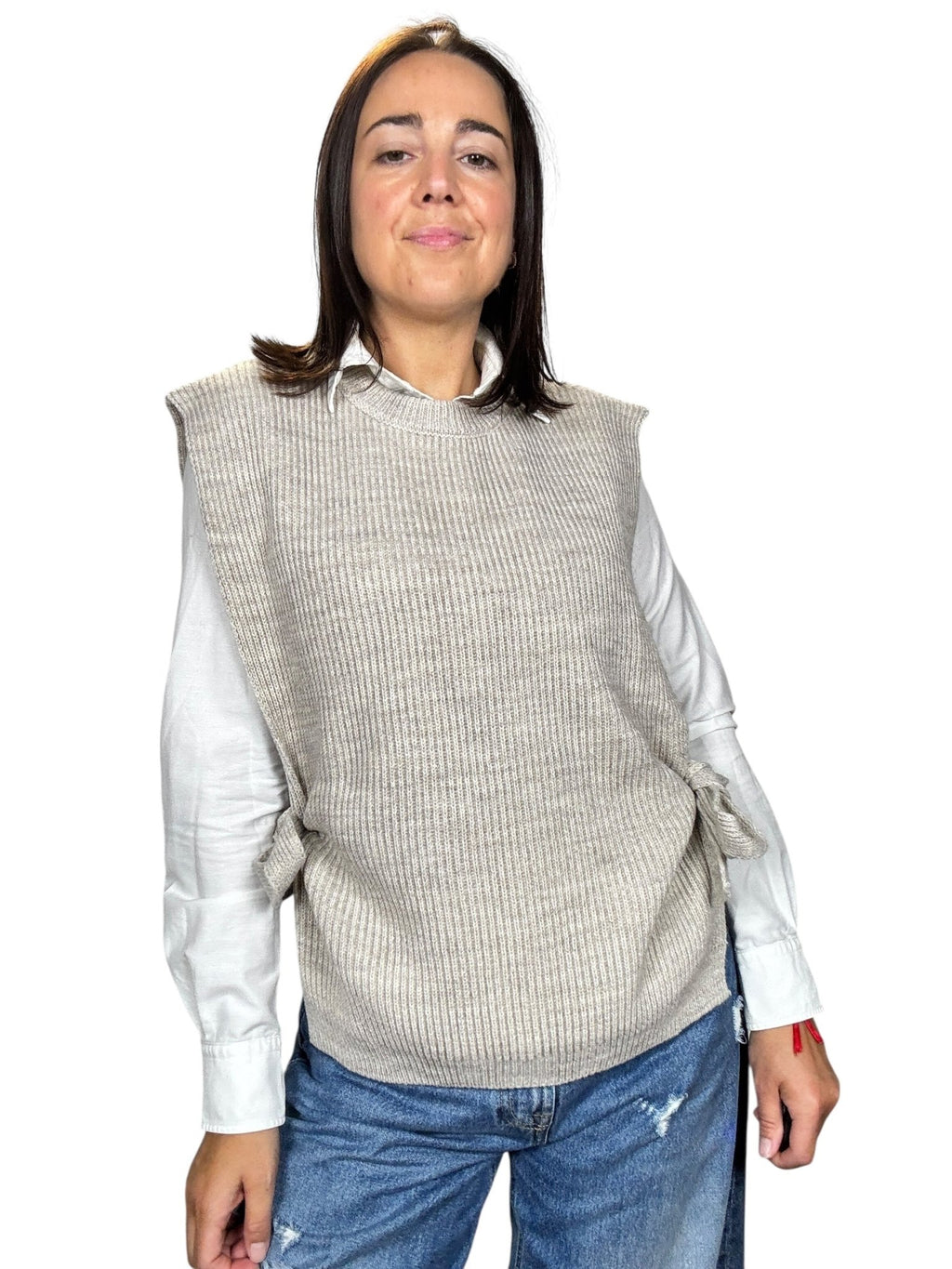 GILET ALLACCIATO TENSIONE IN - XE BLU ABBIGLIAMENTO