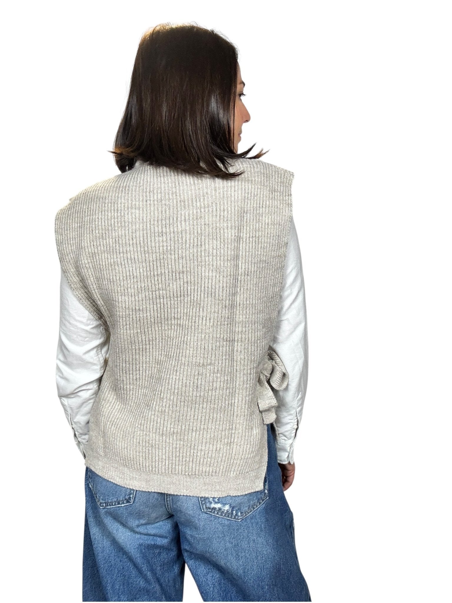 GILET ALLACCIATO TENSIONE IN - XE BLU ABBIGLIAMENTO