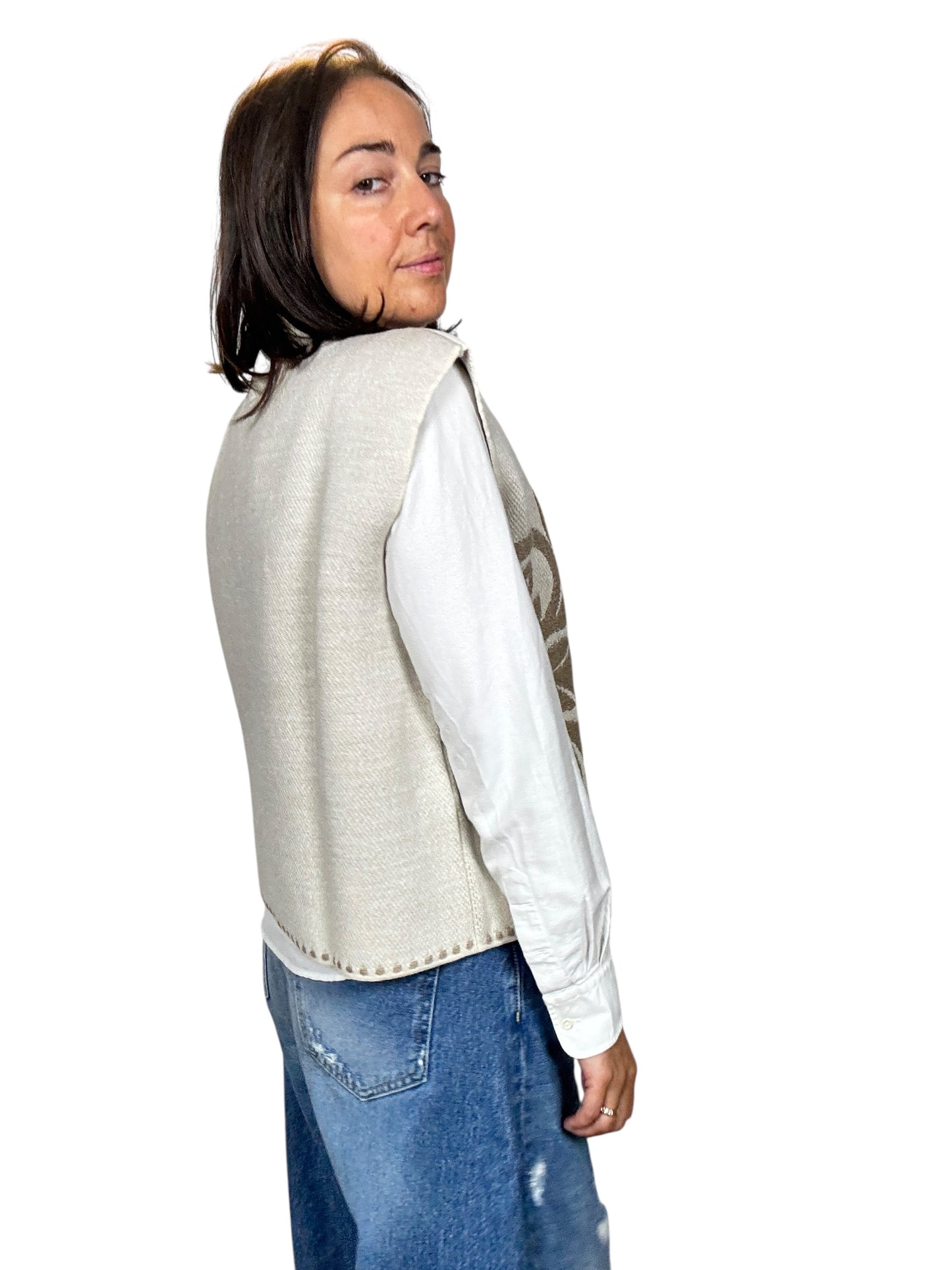 GILET A FANTASIA TENSIONE IN