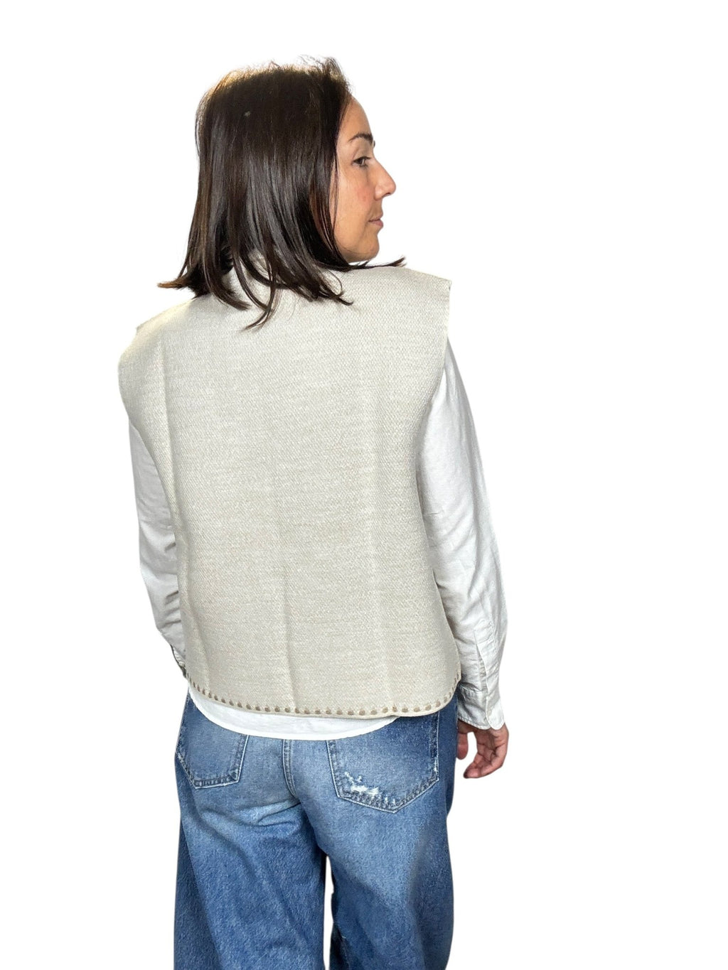 GILET A FANTASIA TENSIONE IN - XE BLU ABBIGLIAMENTO