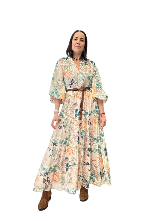 ABITO CHEMISIER FIORI TENSIONE IN