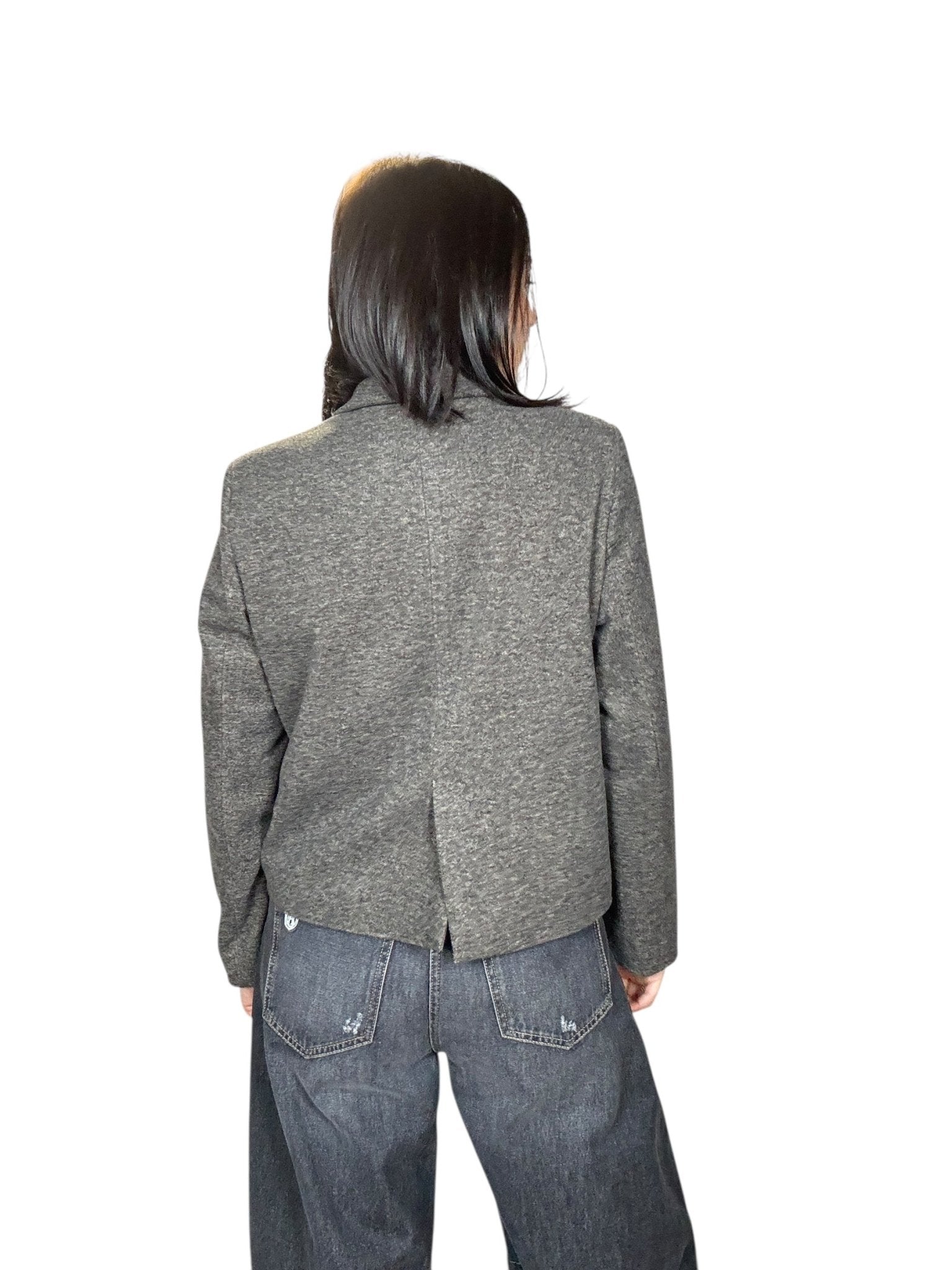 GIACCA PESANTE A SCATOLA SUSY MIX - XE BLU ABBIGLIAMENTO