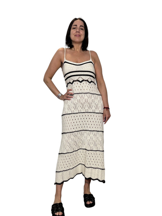 ABITO IN CROCHET PROFILI IN CONTRASTO SUSY MIX