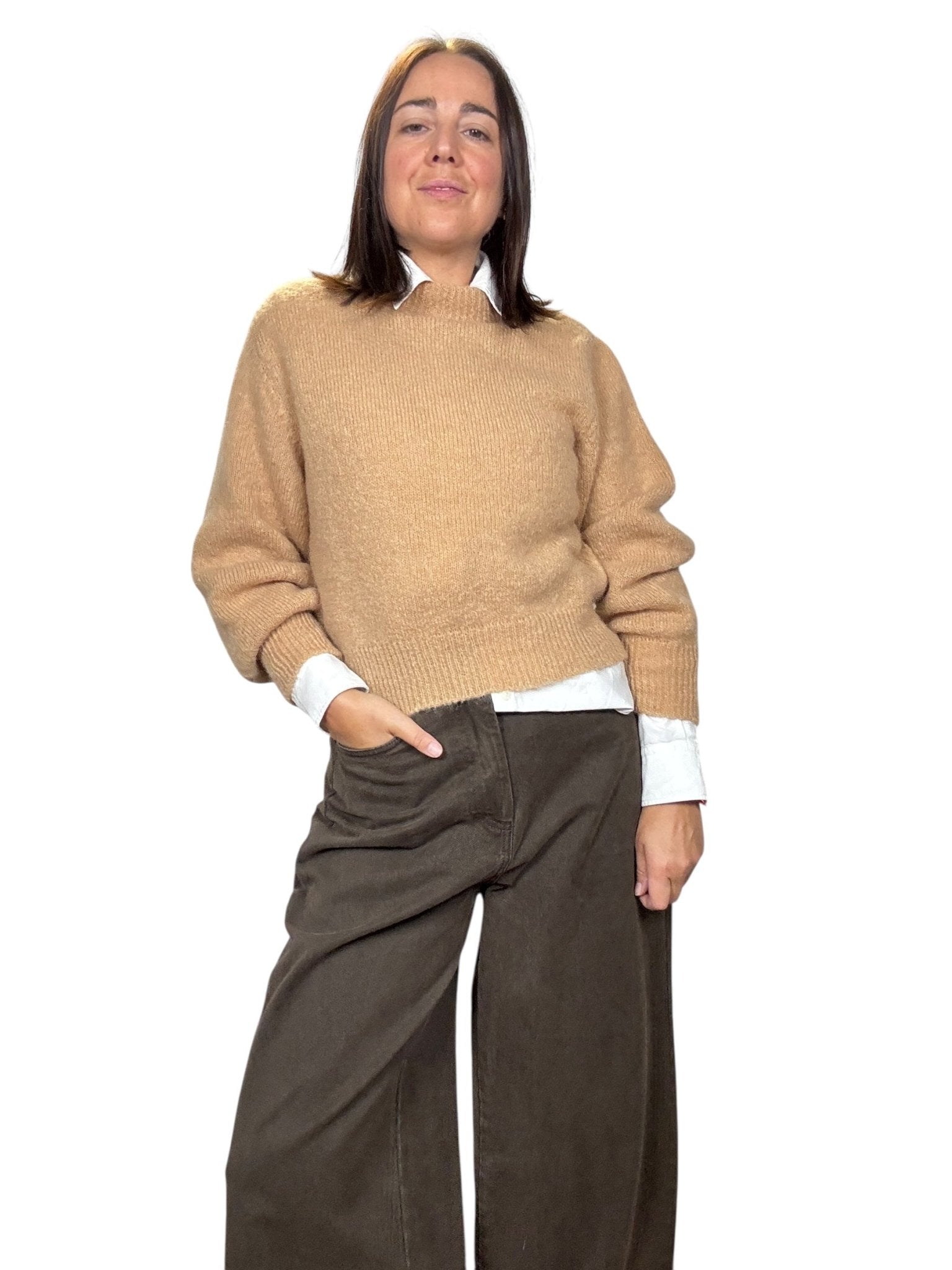 MAGLIA GIROCOLLO IN MOHAIR KONTATTO - XE BLU ABBIGLIAMENTO