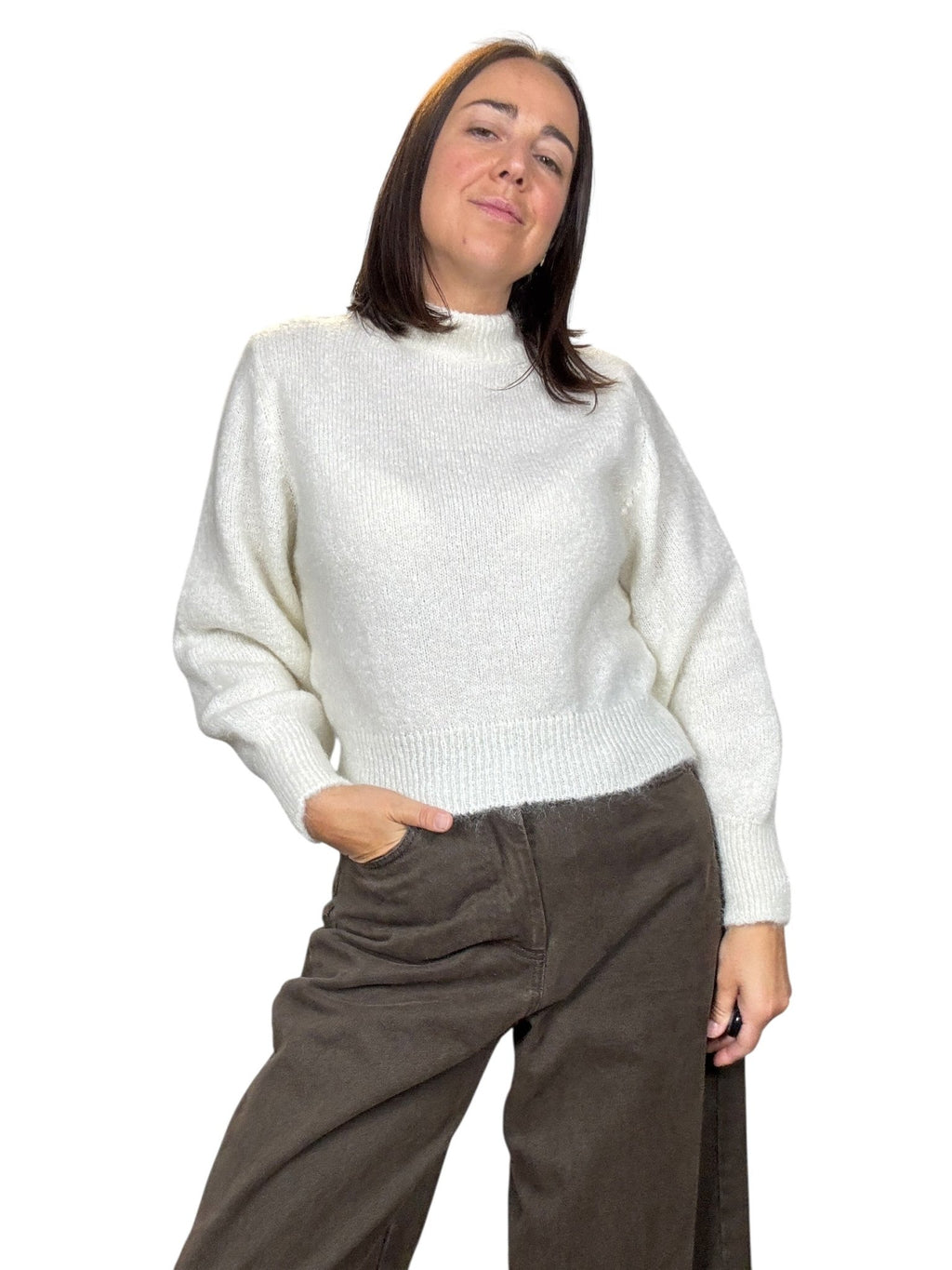 MAGLIA GIROCOLLO IN MOHAIR KONTATTO - XE BLU ABBIGLIAMENTO