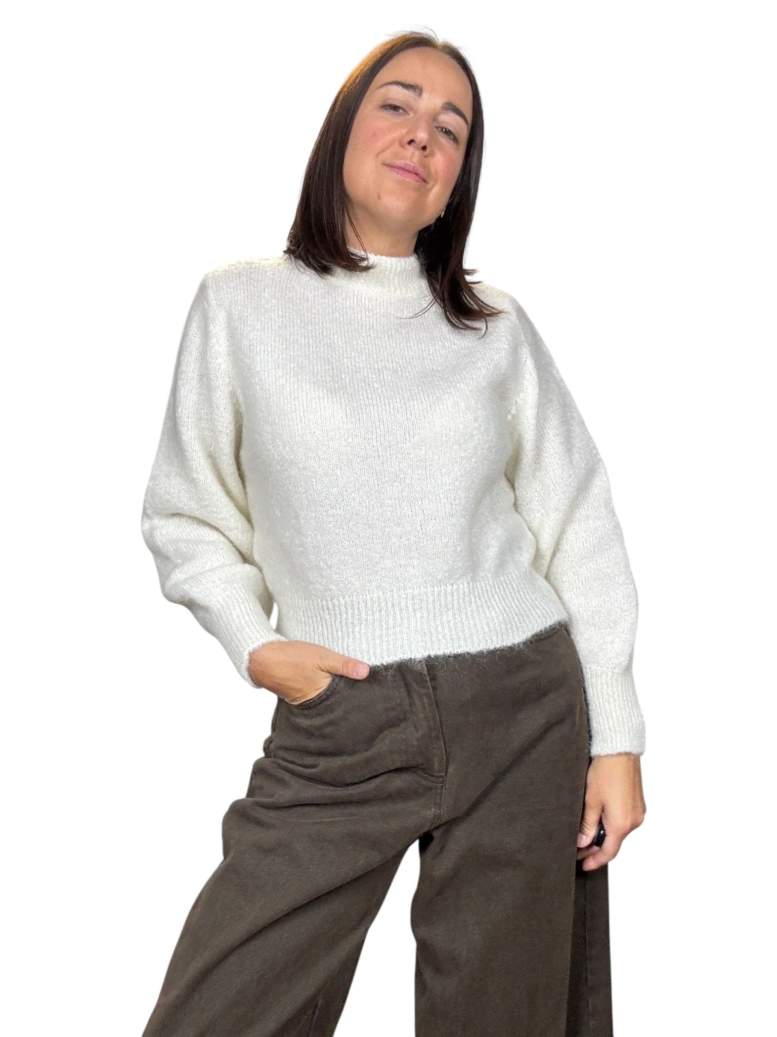 MAGLIA GIROCOLLO IN MOHAIR KONTATTO - XE BLU ABBIGLIAMENTO