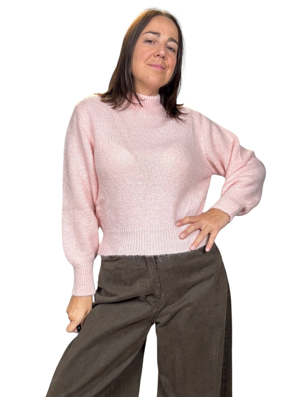 MAGLIA GIROCOLLO IN MOHAIR KONTATTO - XE BLU ABBIGLIAMENTO