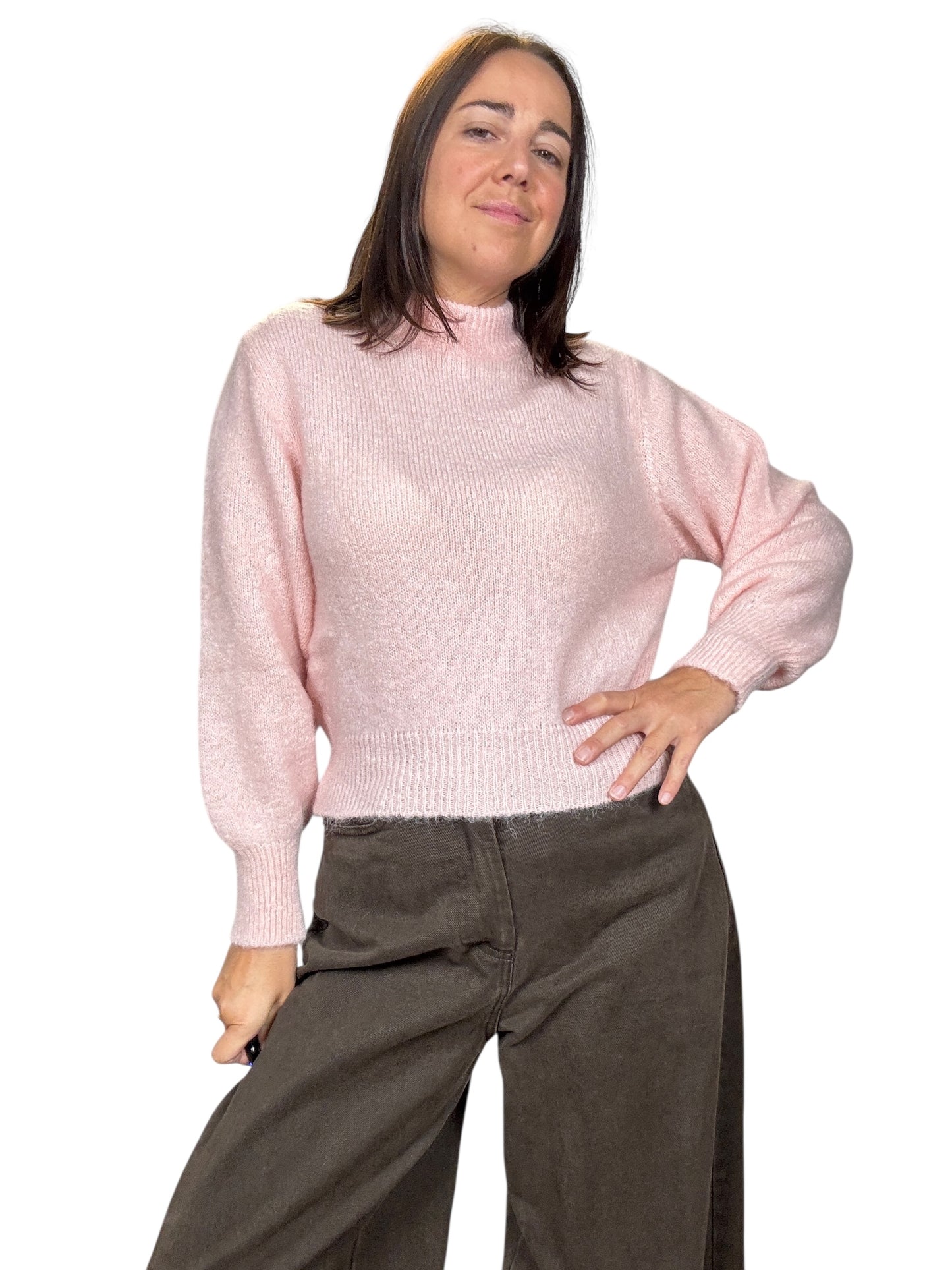 MAGLIA GIROCOLLO IN MOHAIR KONTATTO