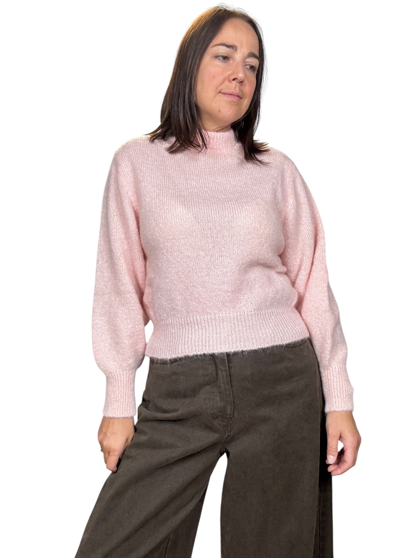 MAGLIA GIROCOLLO IN MOHAIR KONTATTO