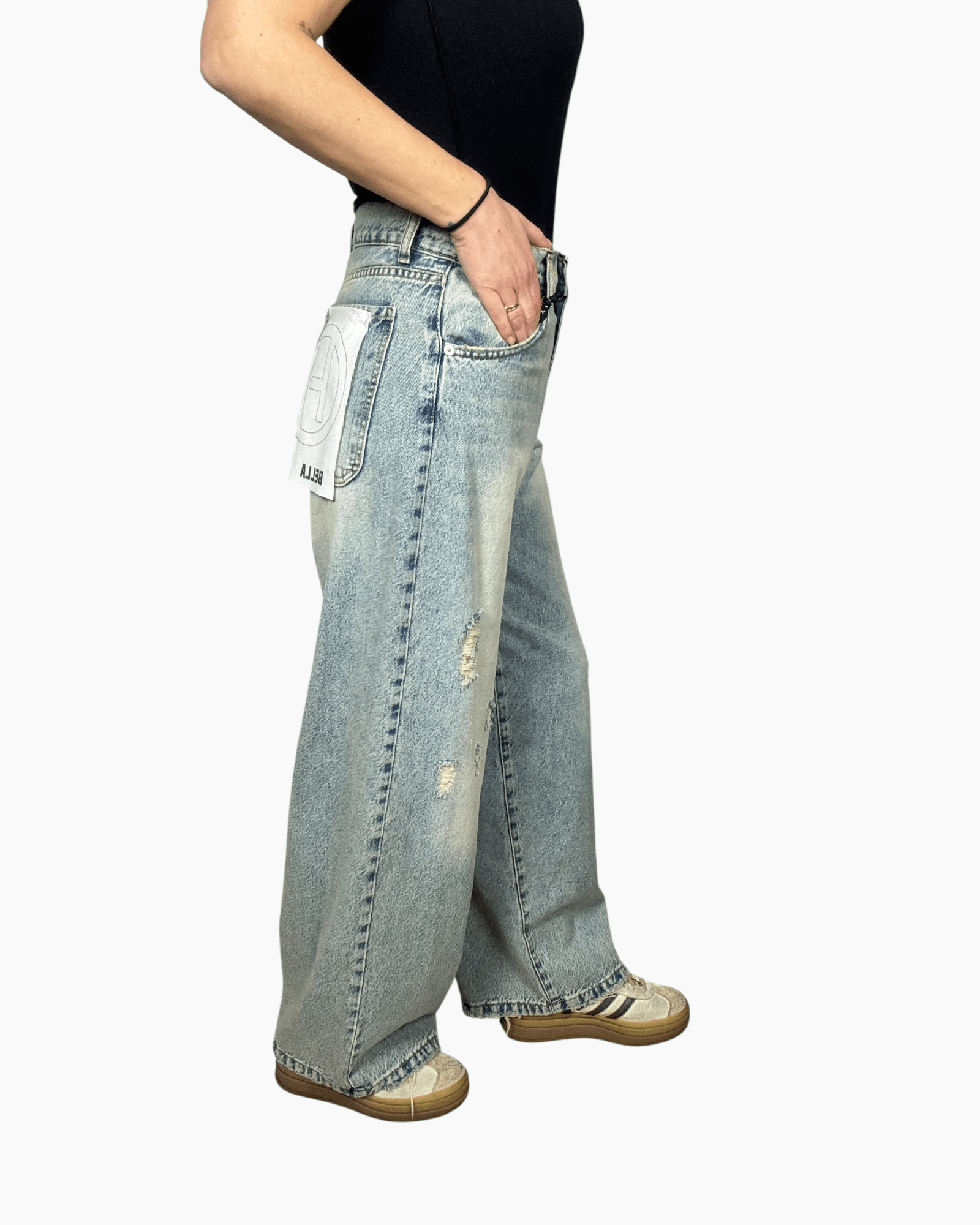 JEANS BELLA STRAPPI HAVEONE - XE BLU ABBIGLIAMENTO