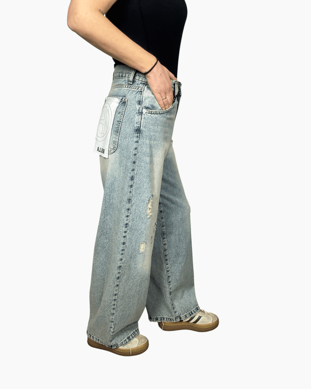 JEANS BELLA STRAPPI HAVEONE - XE BLU ABBIGLIAMENTO