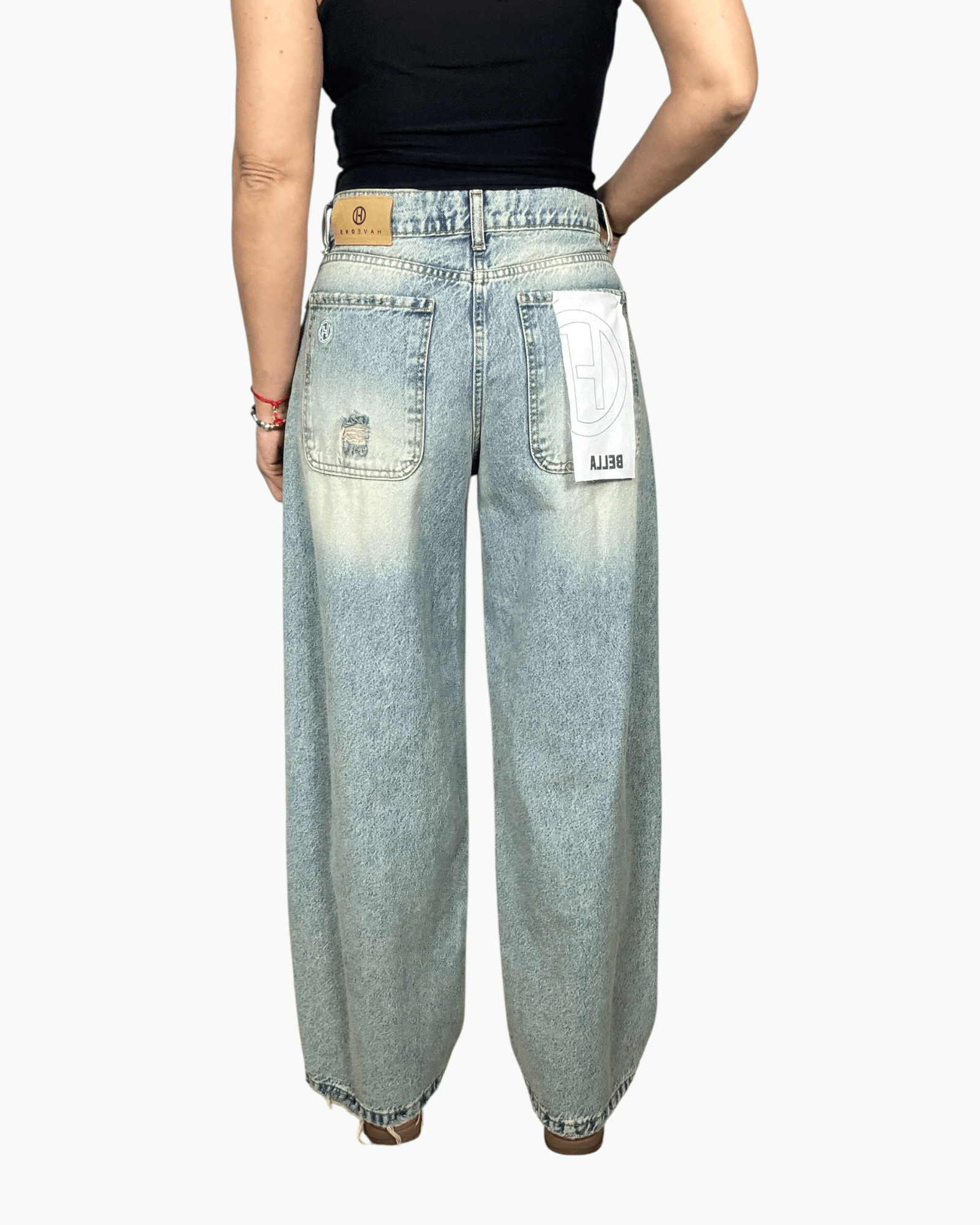 JEANS BELLA STRAPPI HAVEONE - XE BLU ABBIGLIAMENTO
