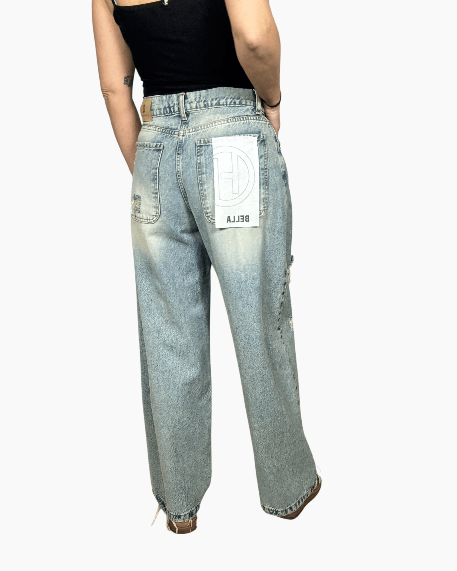 JEANS BELLA STRAPPI HAVEONE - XE BLU ABBIGLIAMENTO