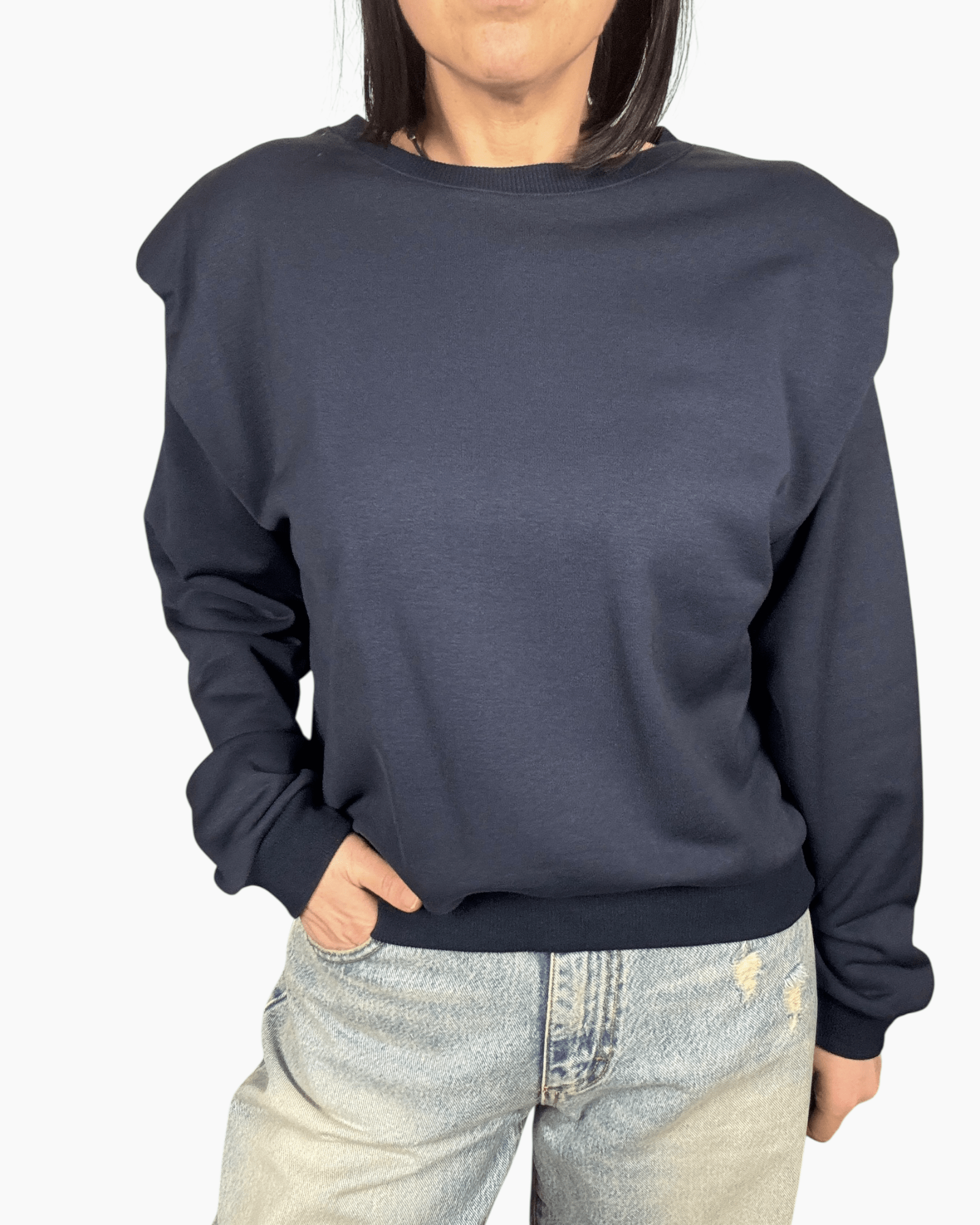 FELPA CON OVATTA DIXIE - XE BLU ABBIGLIAMENTO