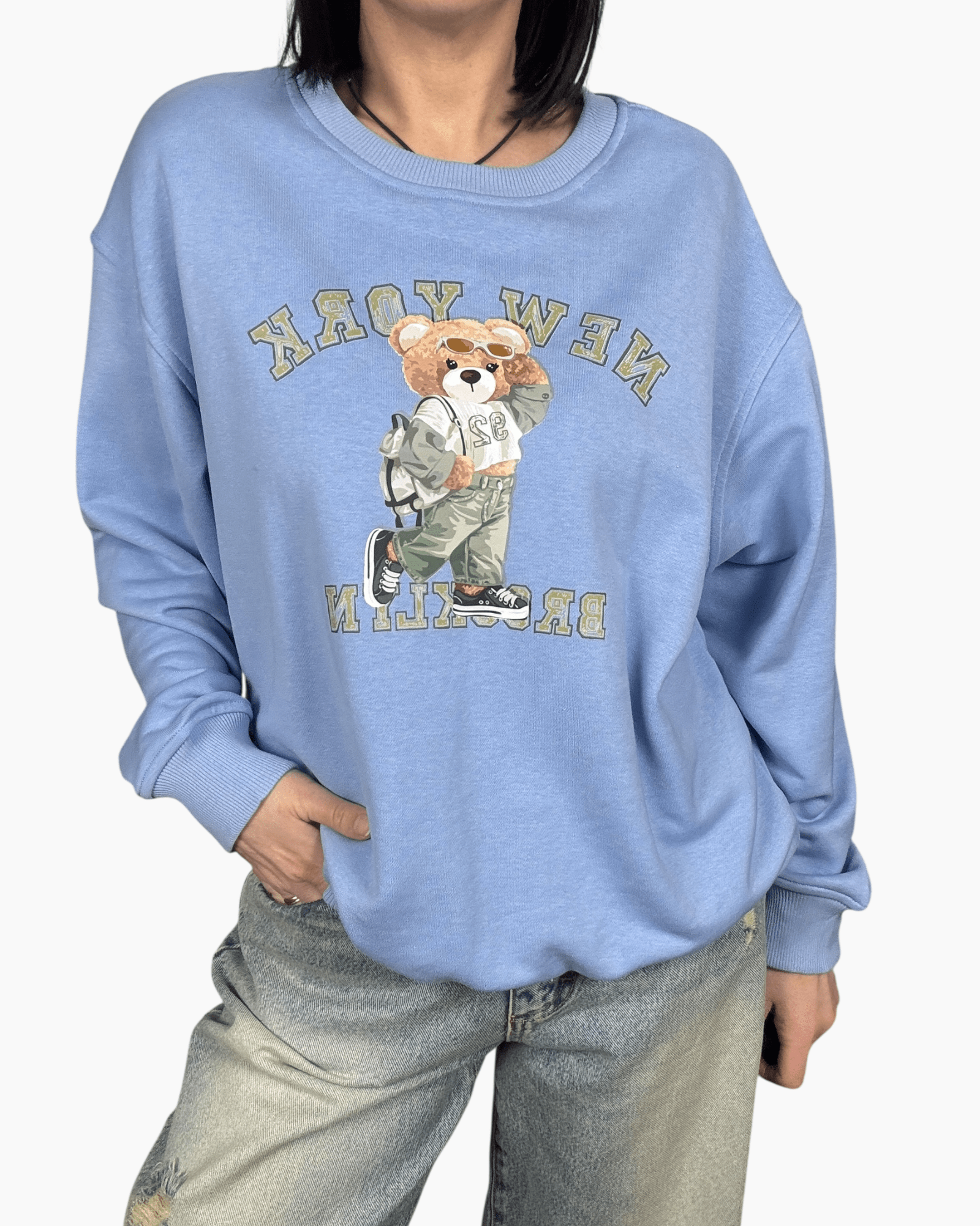 FELPA ORSETTO DIXIE - XE BLU ABBIGLIAMENTO