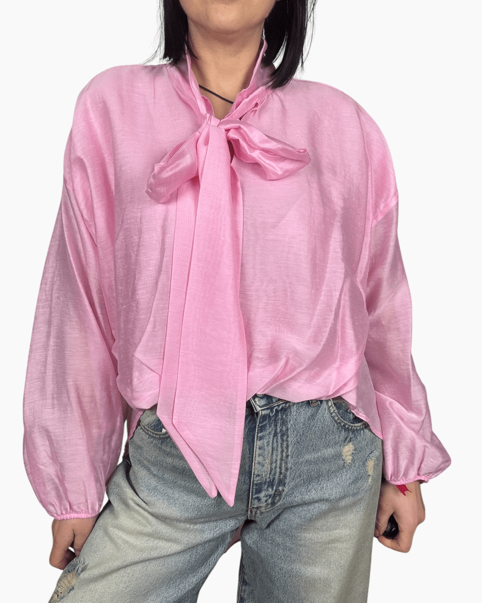 CAMICIA FIOCCO DIXIE - XE BLU ABBIGLIAMENTO