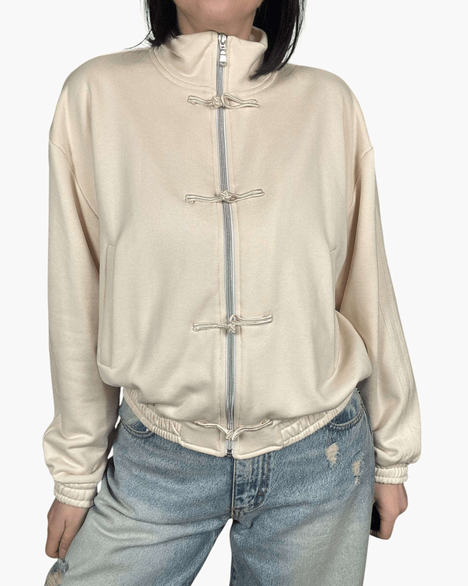 FELPA CON ALAMARI DIXIE - XE BLU ABBIGLIAMENTO