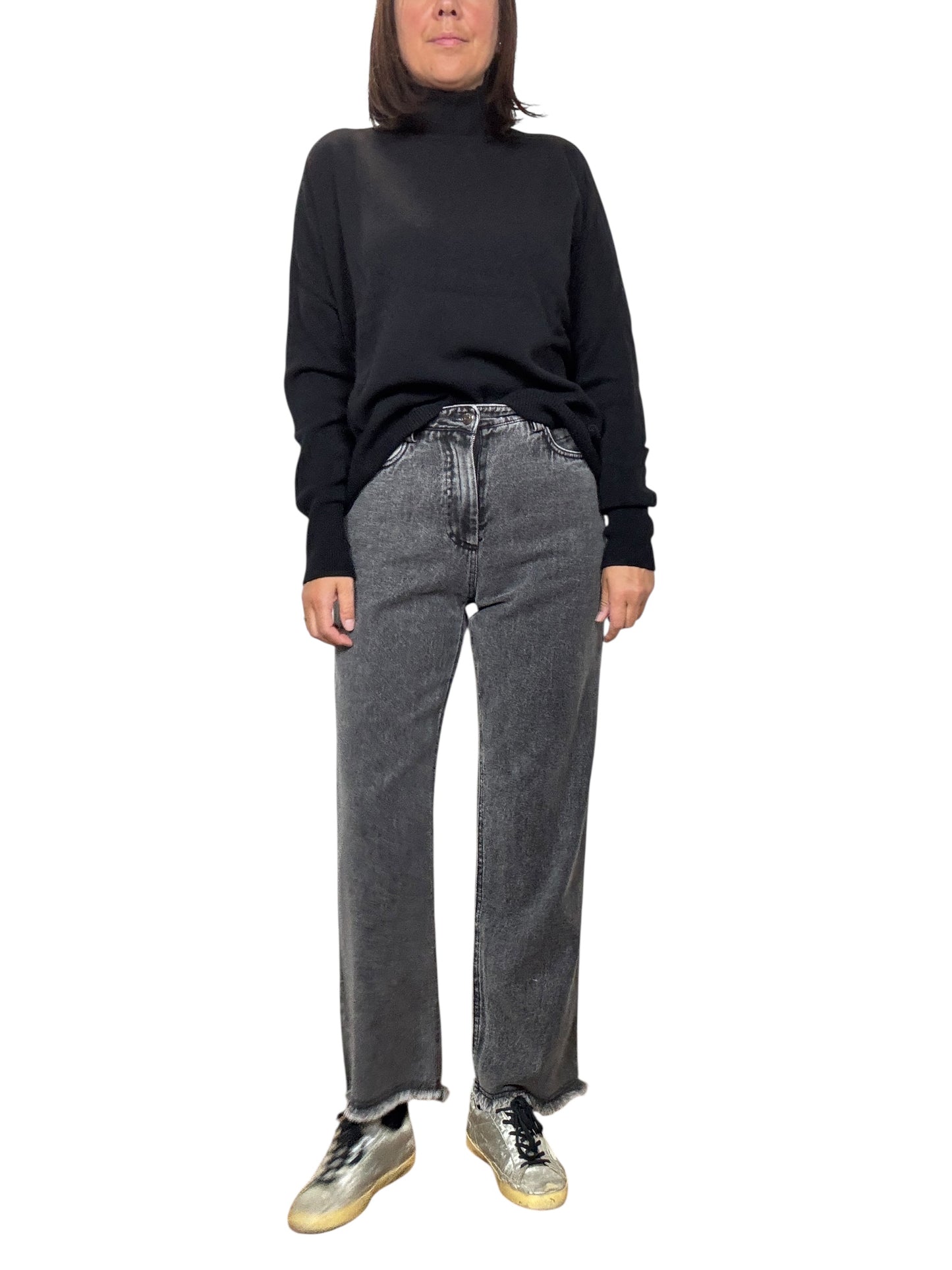 JEANS A GAMBA DRITTA TENSIONE IN