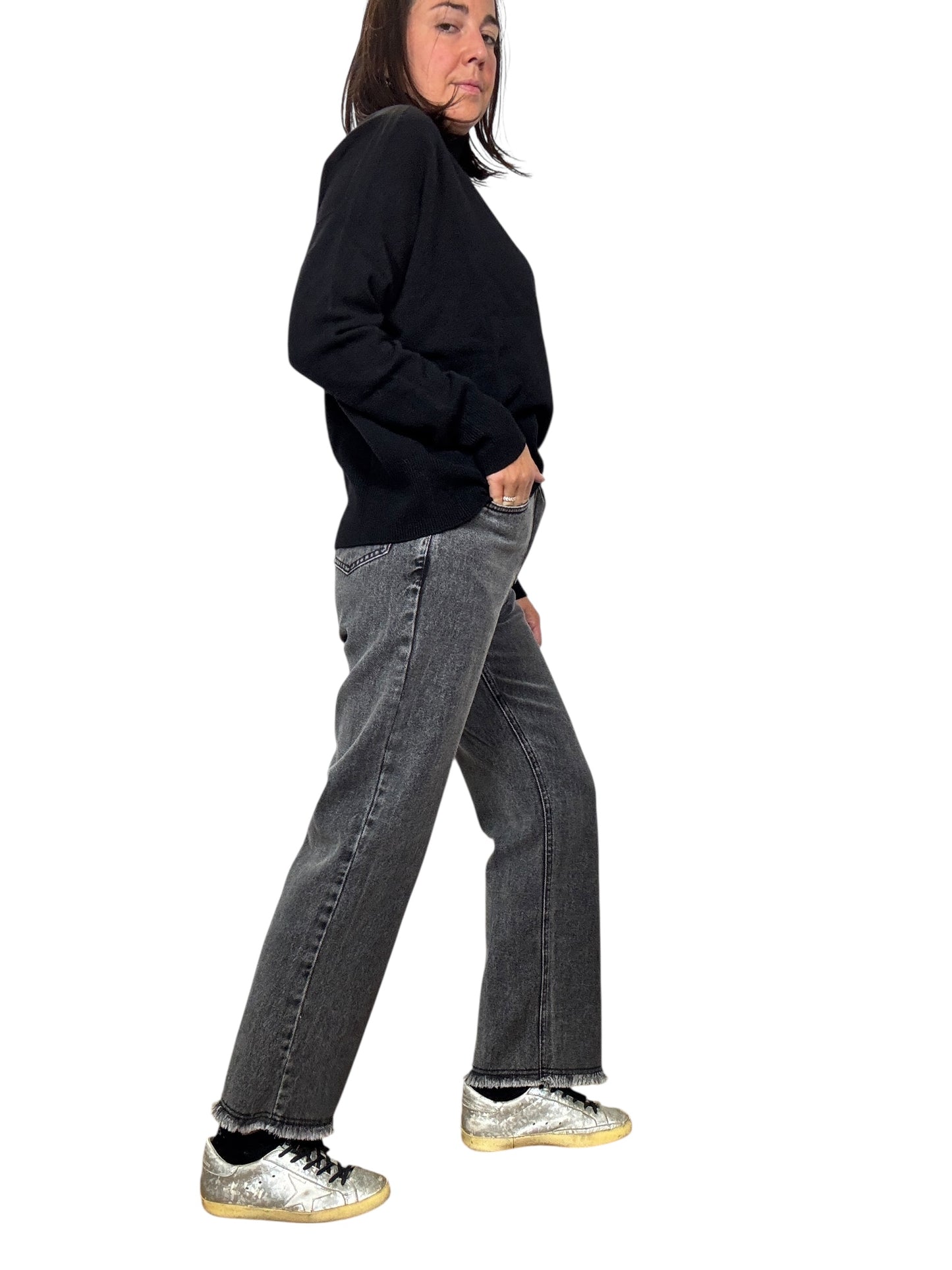 JEANS A GAMBA DRITTA TENSIONE IN