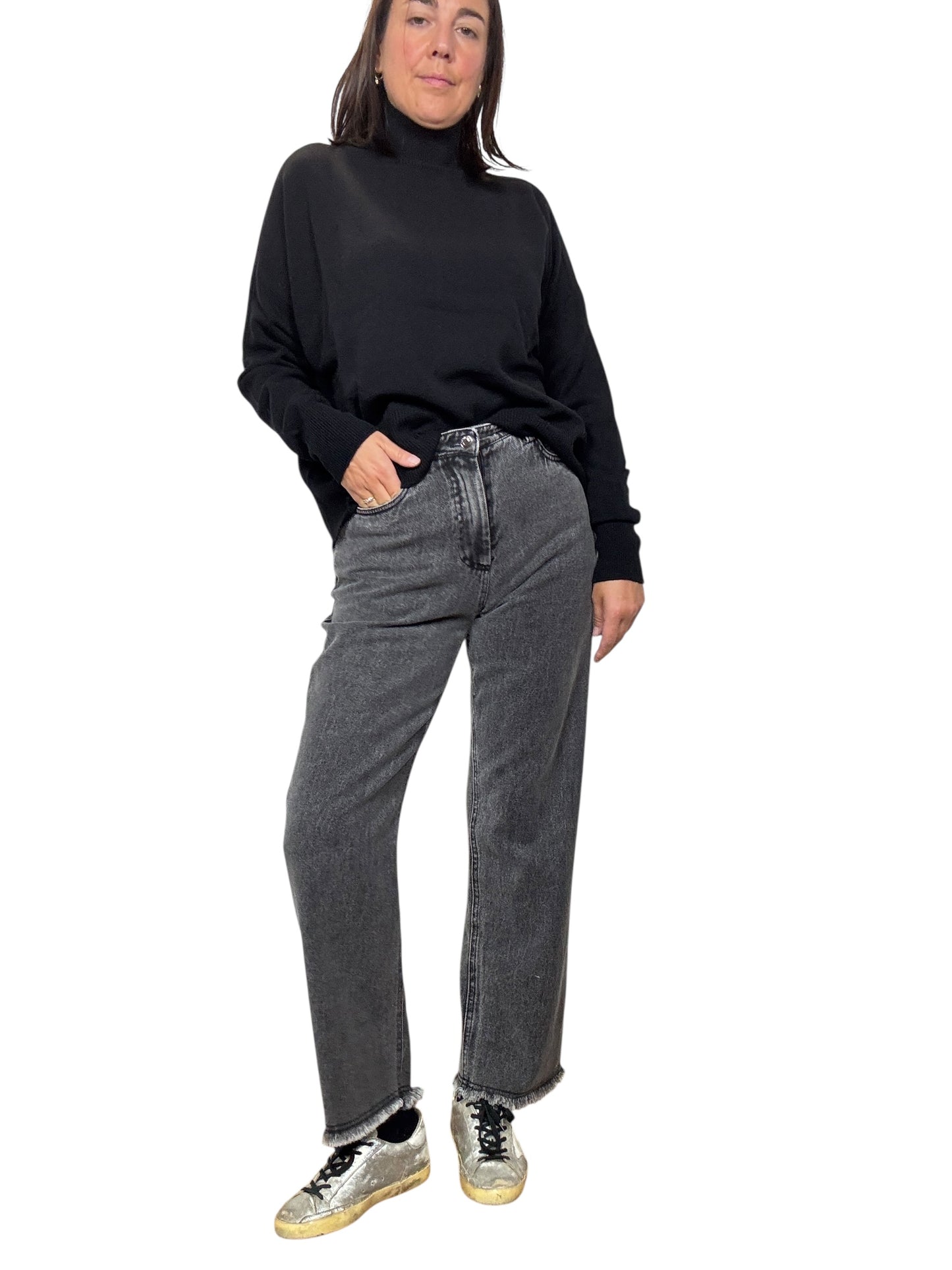 JEANS A GAMBA DRITTA TENSIONE IN