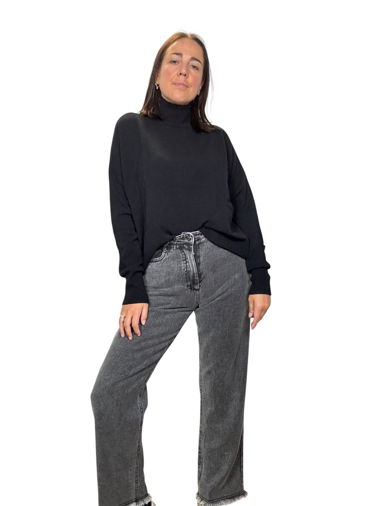 LUPETTO STONDATO MISTO LANA KONTATTO - XE BLU ABBIGLIAMENTO