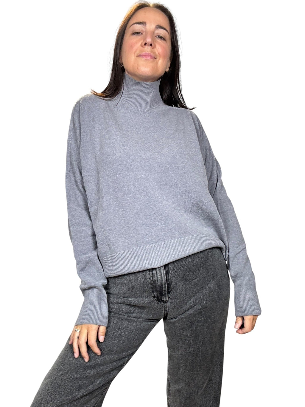 LUPETTO STONDATO MISTO LANA KONTATTO - XE BLU ABBIGLIAMENTO