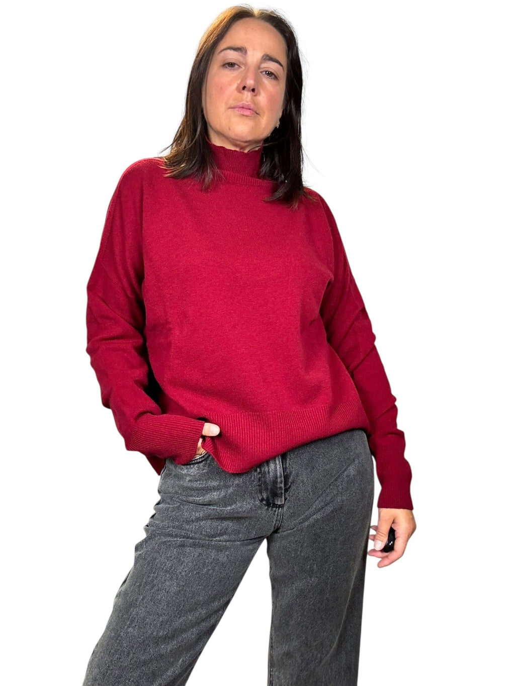 LUPETTO STONDATO MISTO LANA KONTATTO - XE BLU ABBIGLIAMENTO