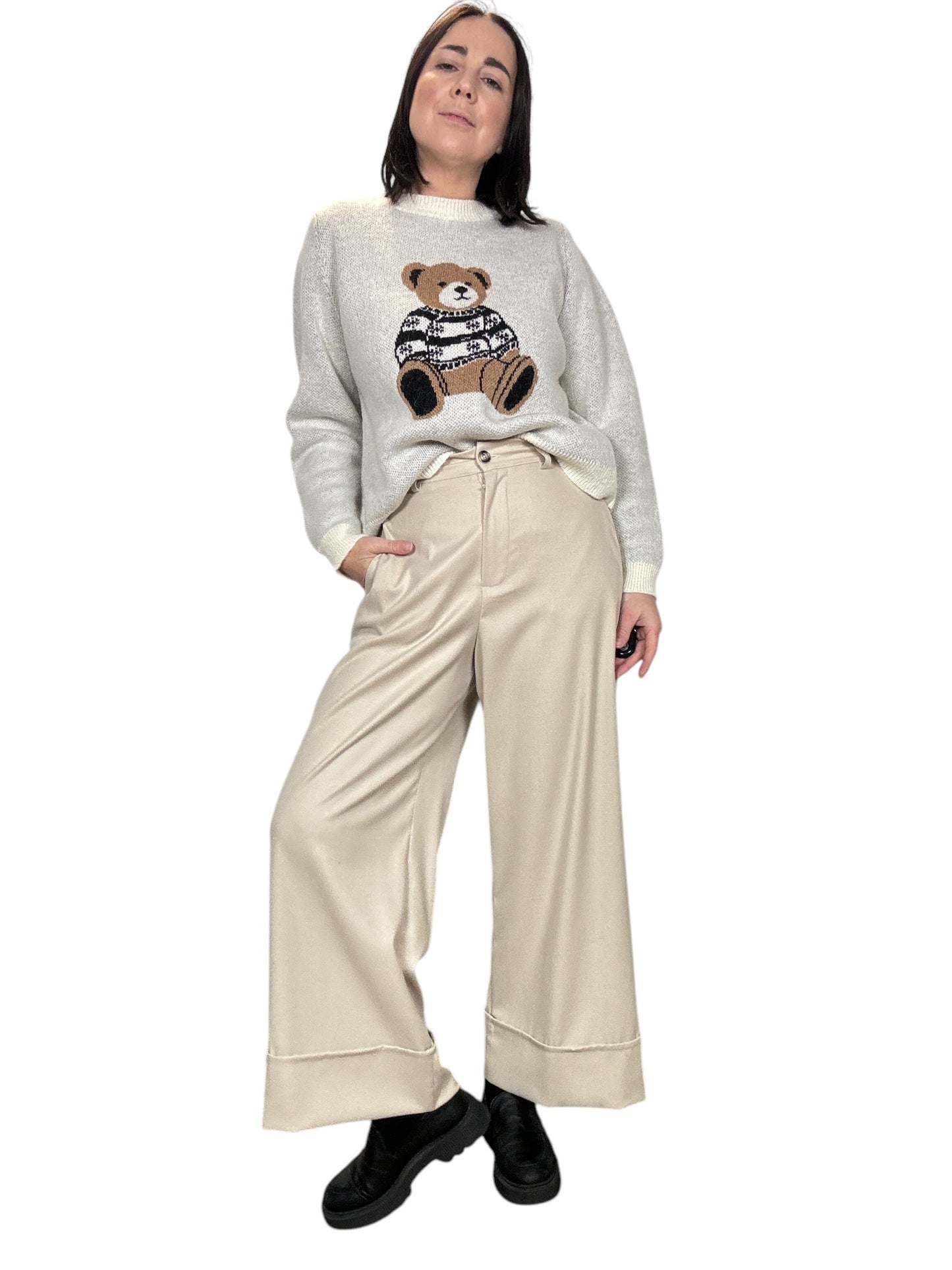 PANTALONE CON RISVOLTO DIXIE