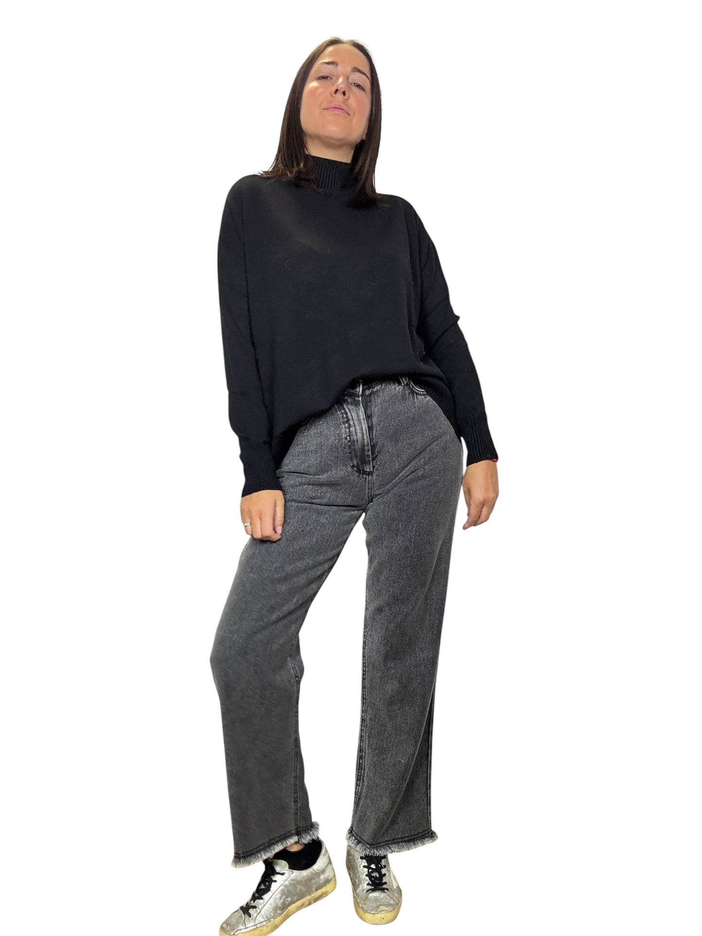 JEANS A GAMBA DRITTA TENSIONE IN