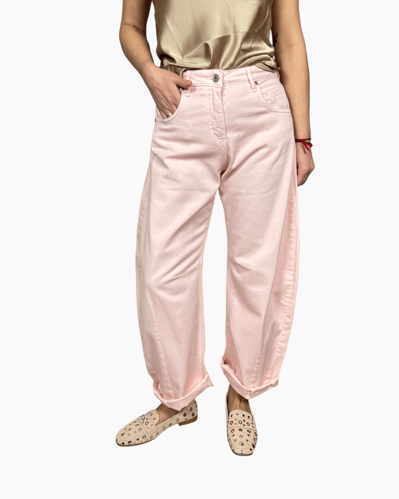 JEANS BALOON COLORATO DIXIE - XE BLU ABBIGLIAMENTO