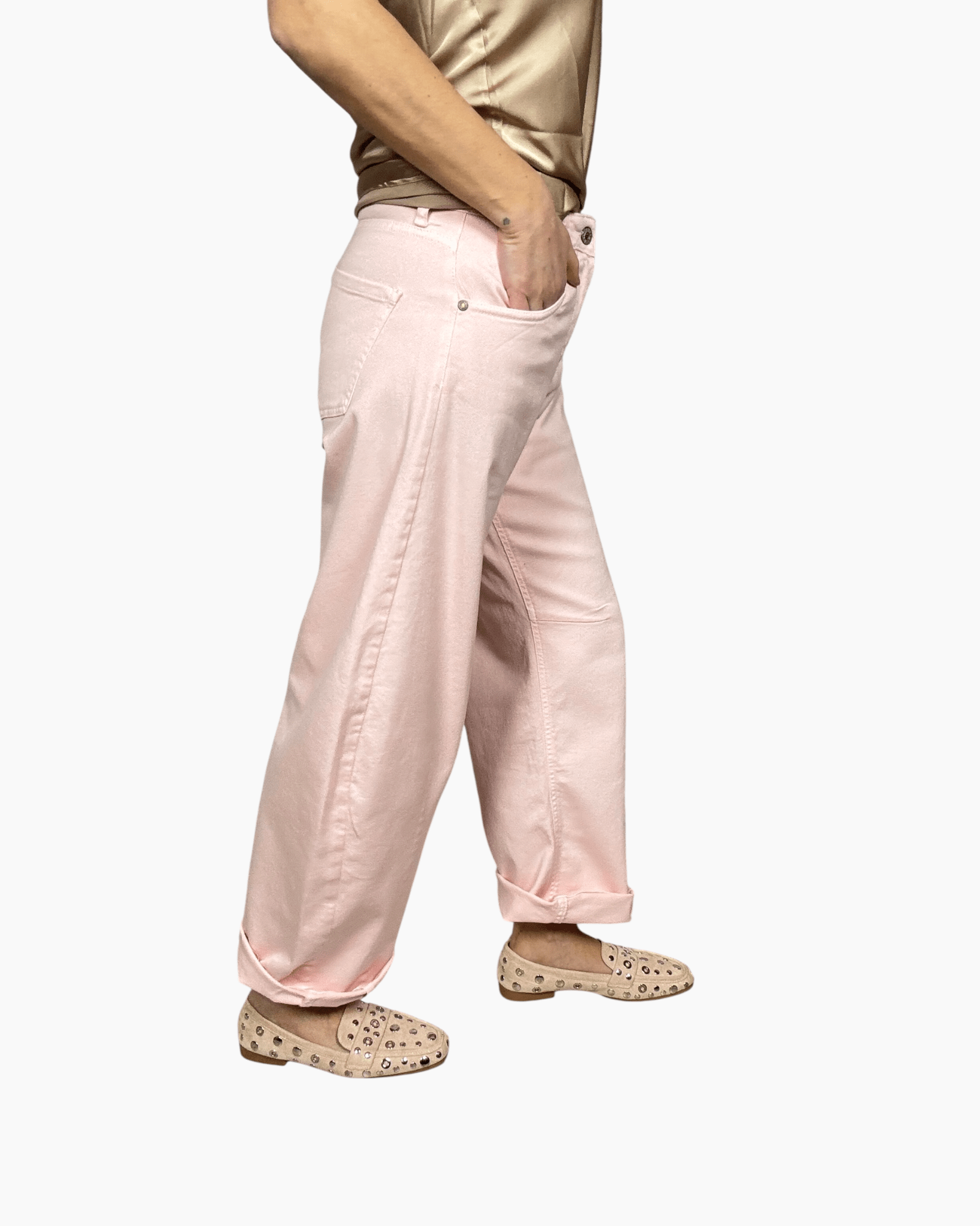 JEANS BALOON COLORATO DIXIE - XE BLU ABBIGLIAMENTO