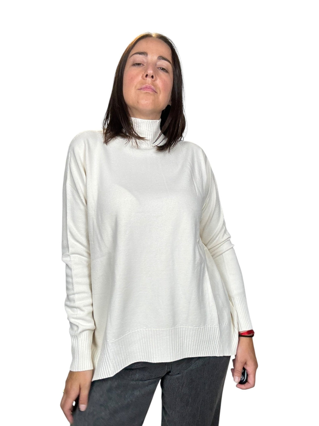 LUPETTO STONDATO IN VISCOSA KONTATTO - XE BLU ABBIGLIAMENTO