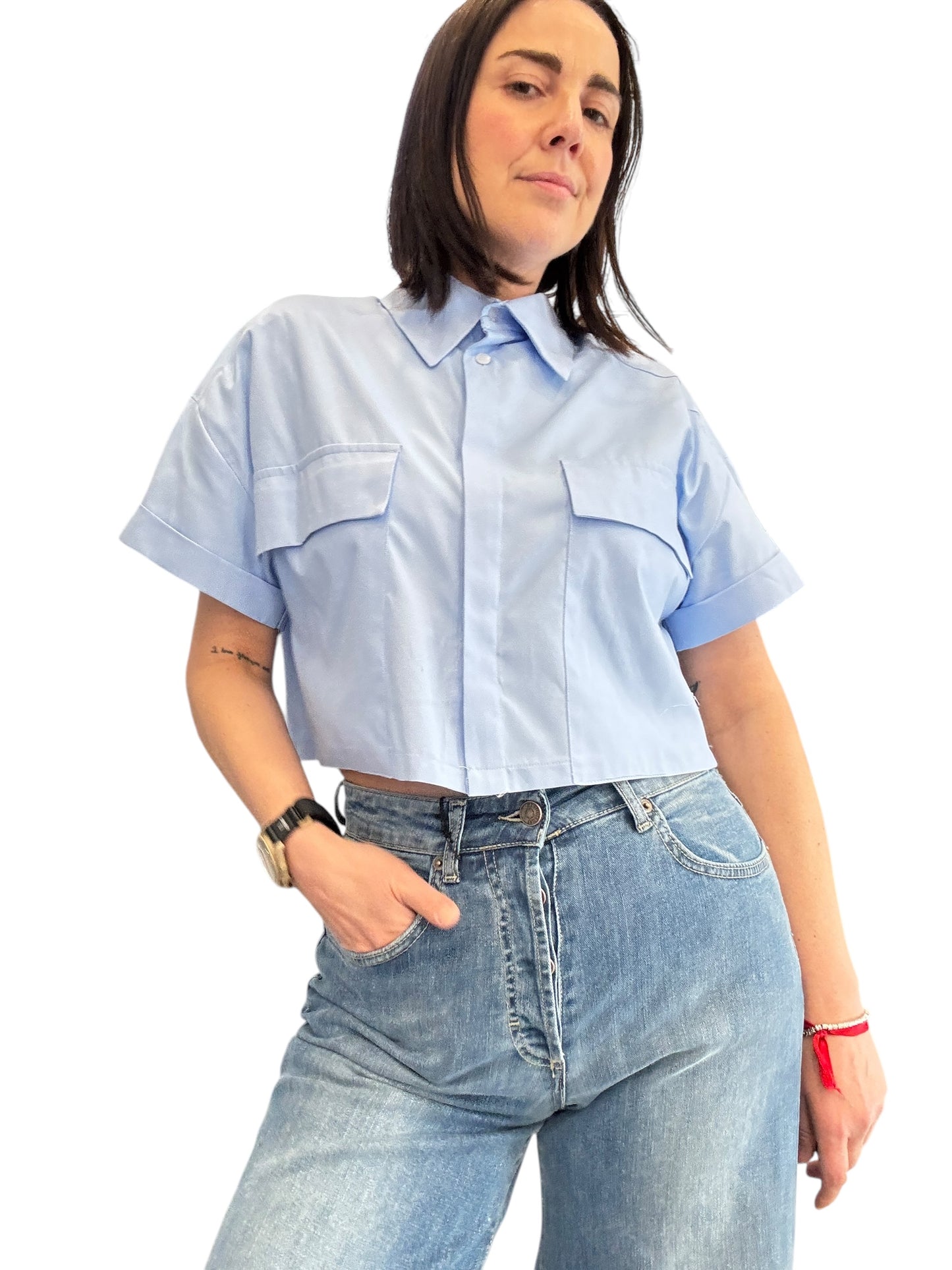 CAMICIA CROPPED TASCHE SUSY MIX