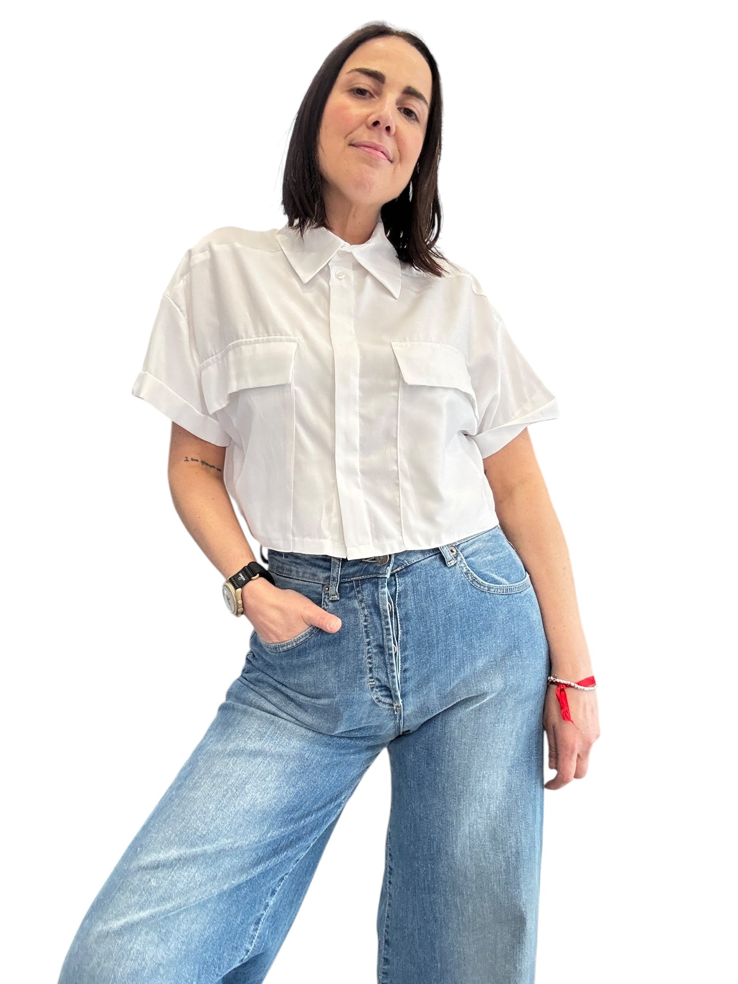 CAMICIA CROPPED TASCHE SUSY MIX