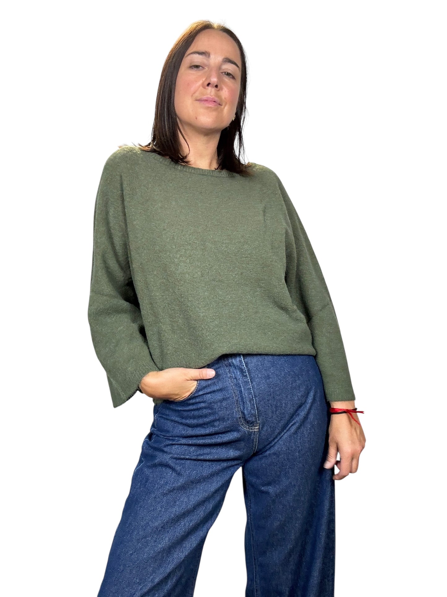 MAGLIA SCOLLO A BARCHETTA KONTATTO