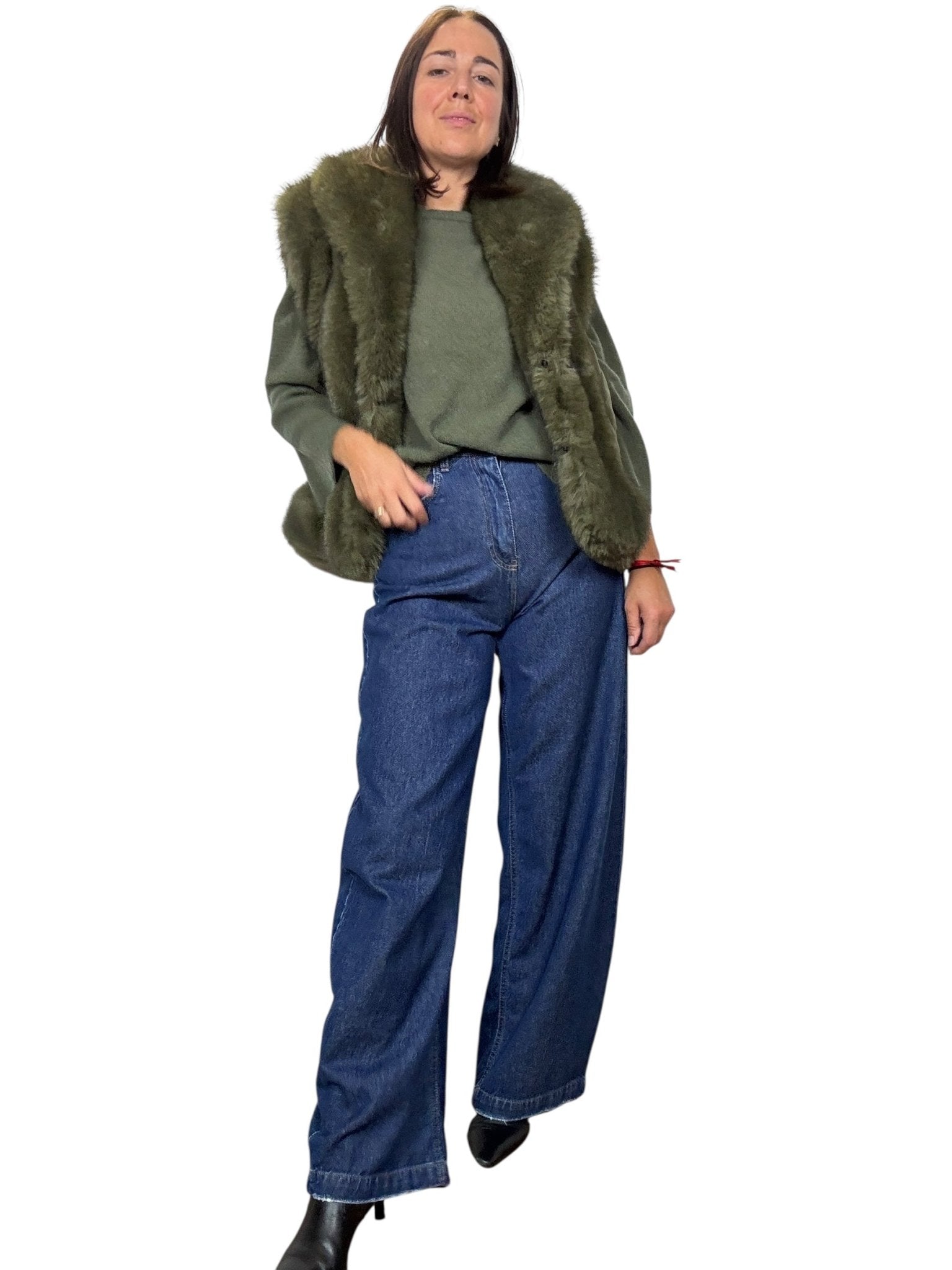 JEANS A PALAZZO DRITTO TENSIONE IN (BOB) - XE BLU ABBIGLIAMENTO