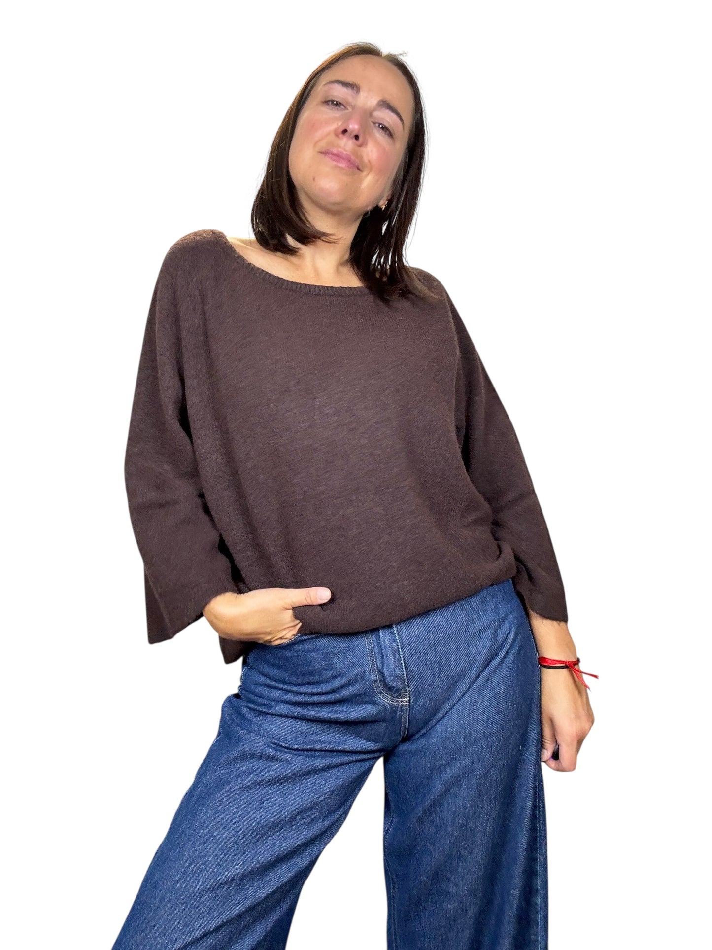 MAGLIA SCOLLO A BARCHETTA KONTATTO