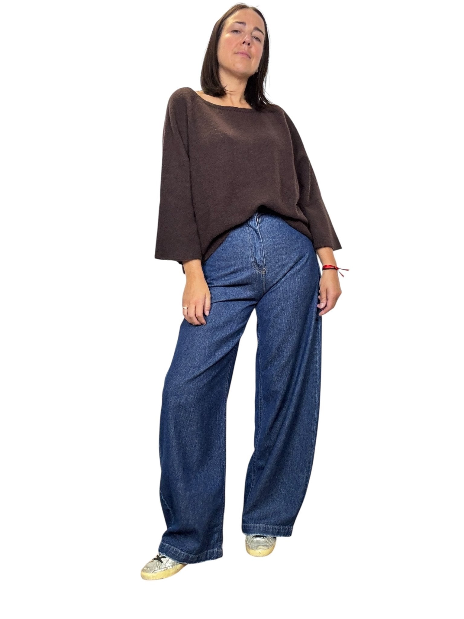 JEANS A PALAZZO DRITTO TENSIONE IN (BOB) - XE BLU ABBIGLIAMENTO