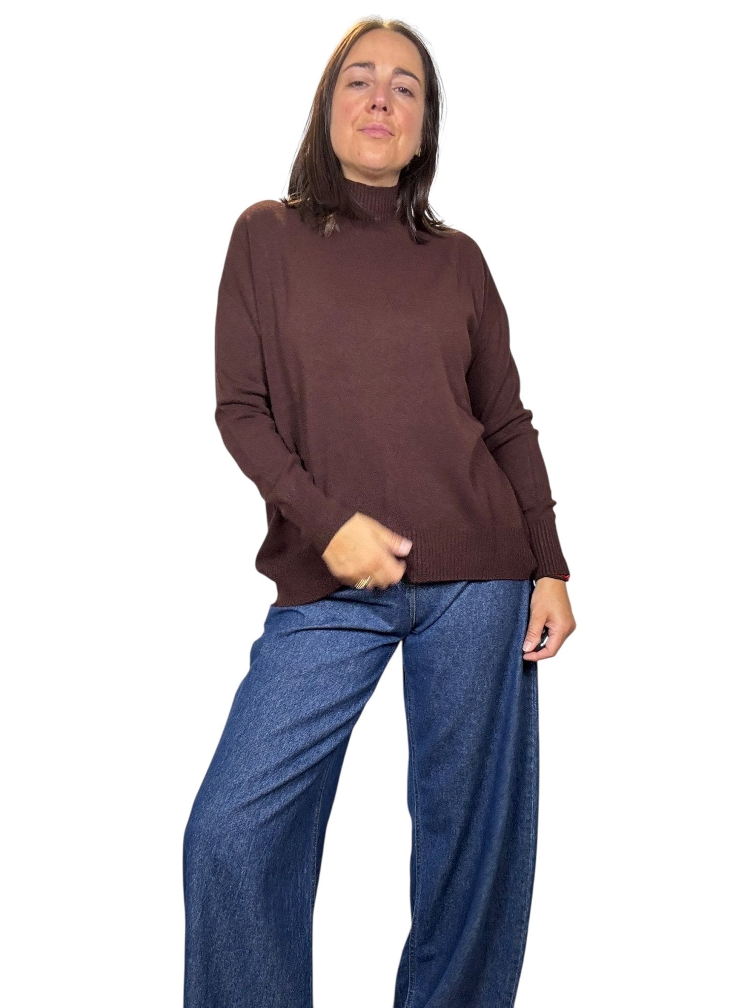 LUPETTO STONDATO IN VISCOSA KONTATTO - XE BLU ABBIGLIAMENTO