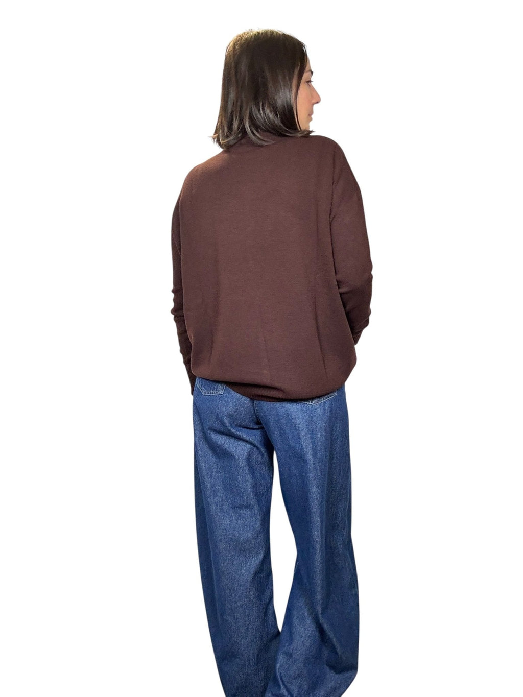 LUPETTO STONDATO IN VISCOSA KONTATTO - XE BLU ABBIGLIAMENTO