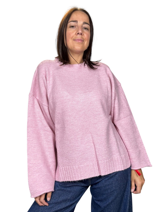 MAGLIA GIROCOLLO OVER CON MANICA LARGA KONTATTO