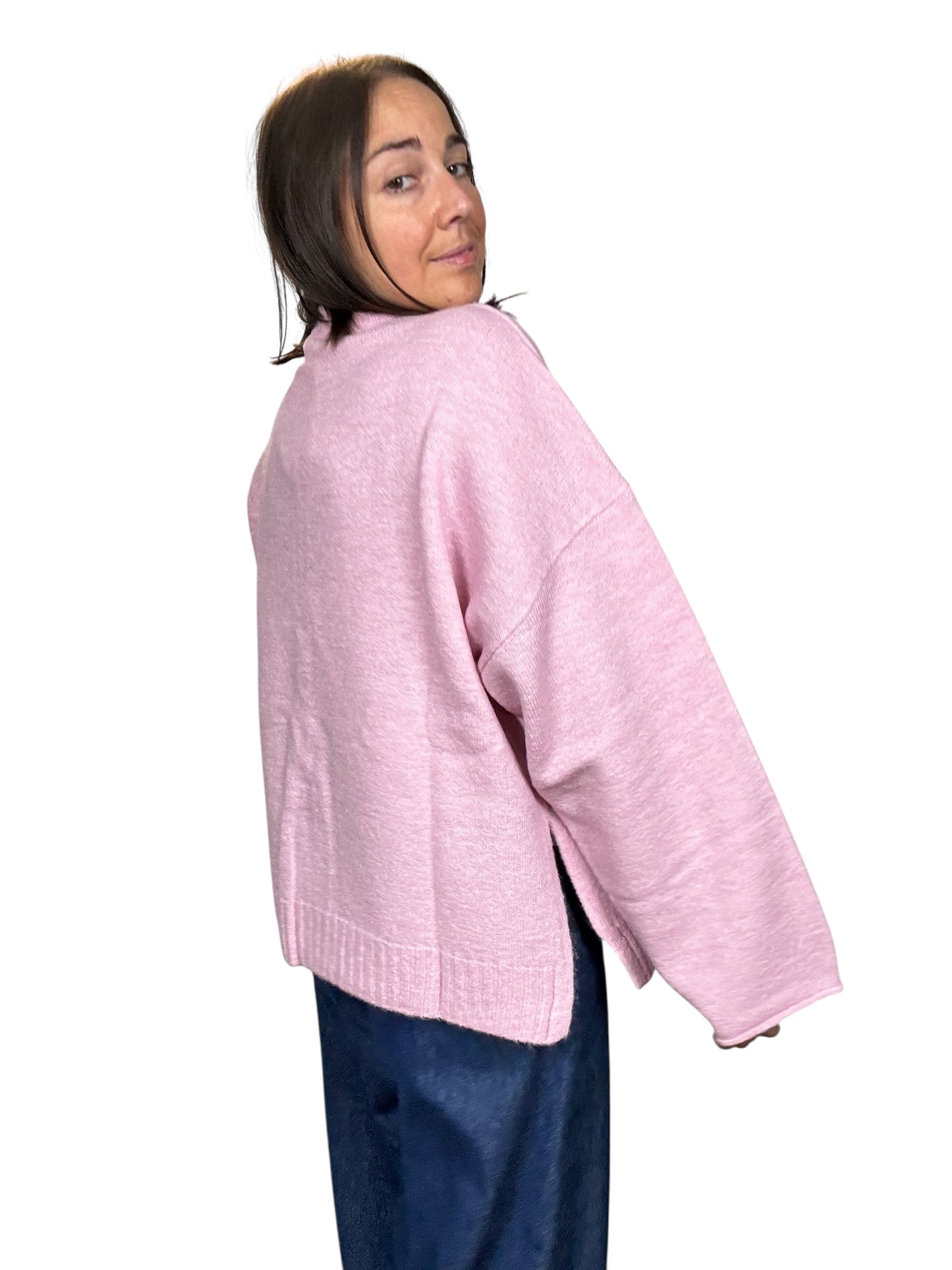 MAGLIA GIROCOLLO OVER CON MANICA LARGA KONTATTO
