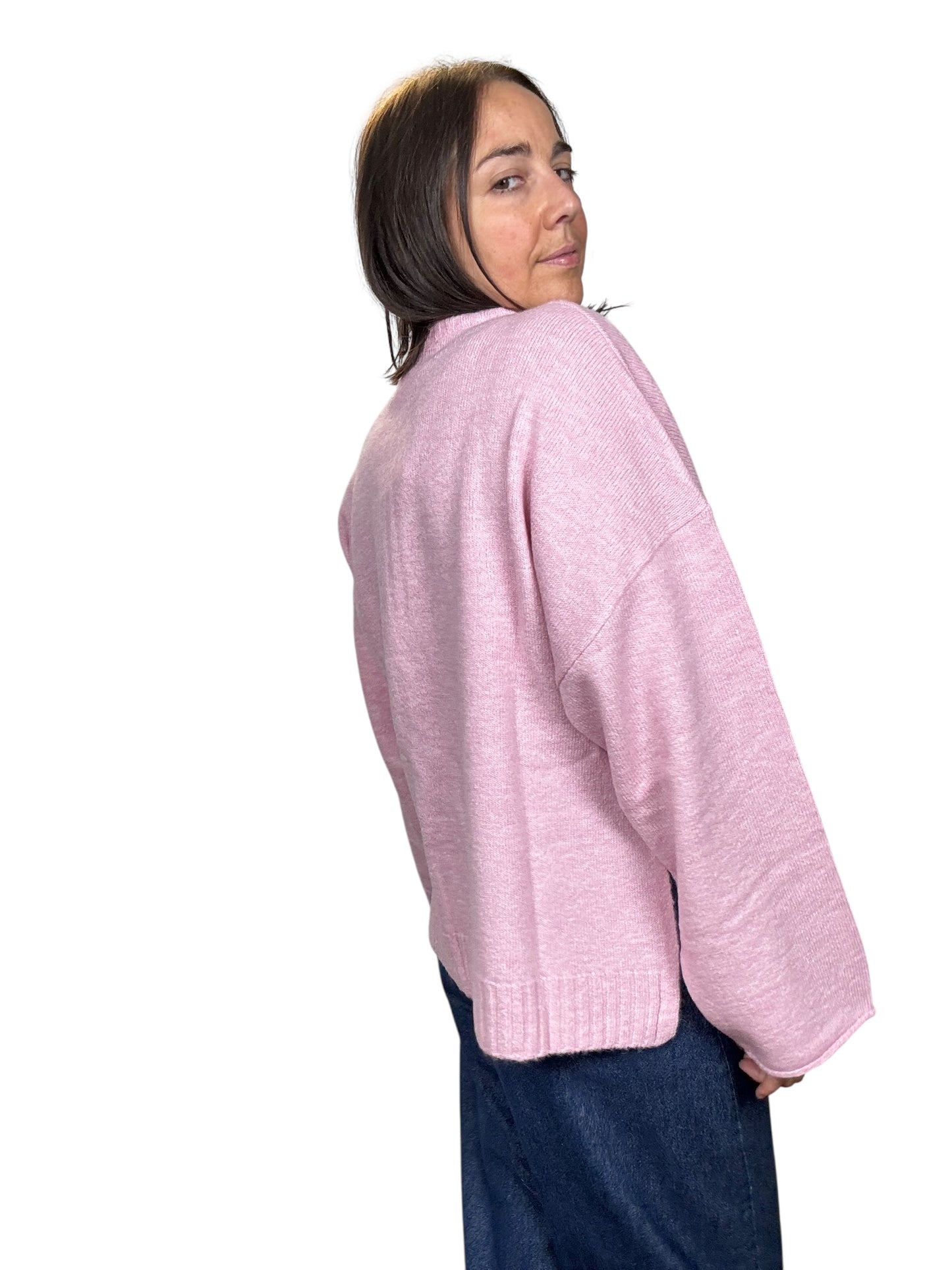 MAGLIA GIROCOLLO OVER CON MANICA LARGA KONTATTO