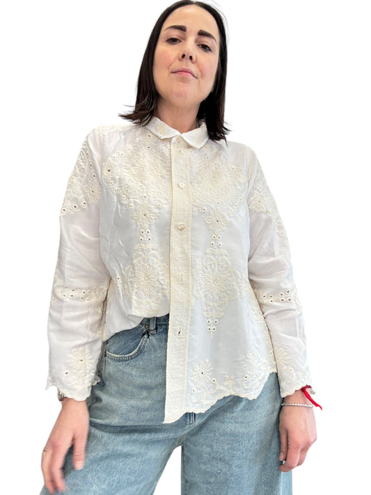 CAMICIA INSERTO PIZZO SANGALLO HAVEONE