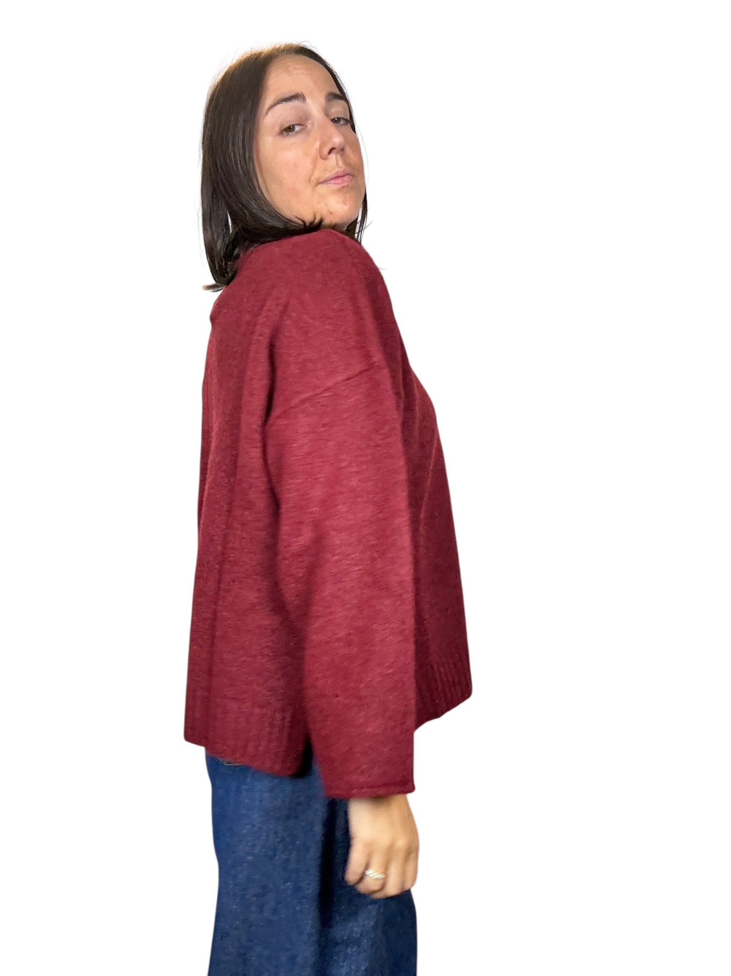 MAGLIA GIROCOLLO OVER CON MANICA LARGA KONTATTO